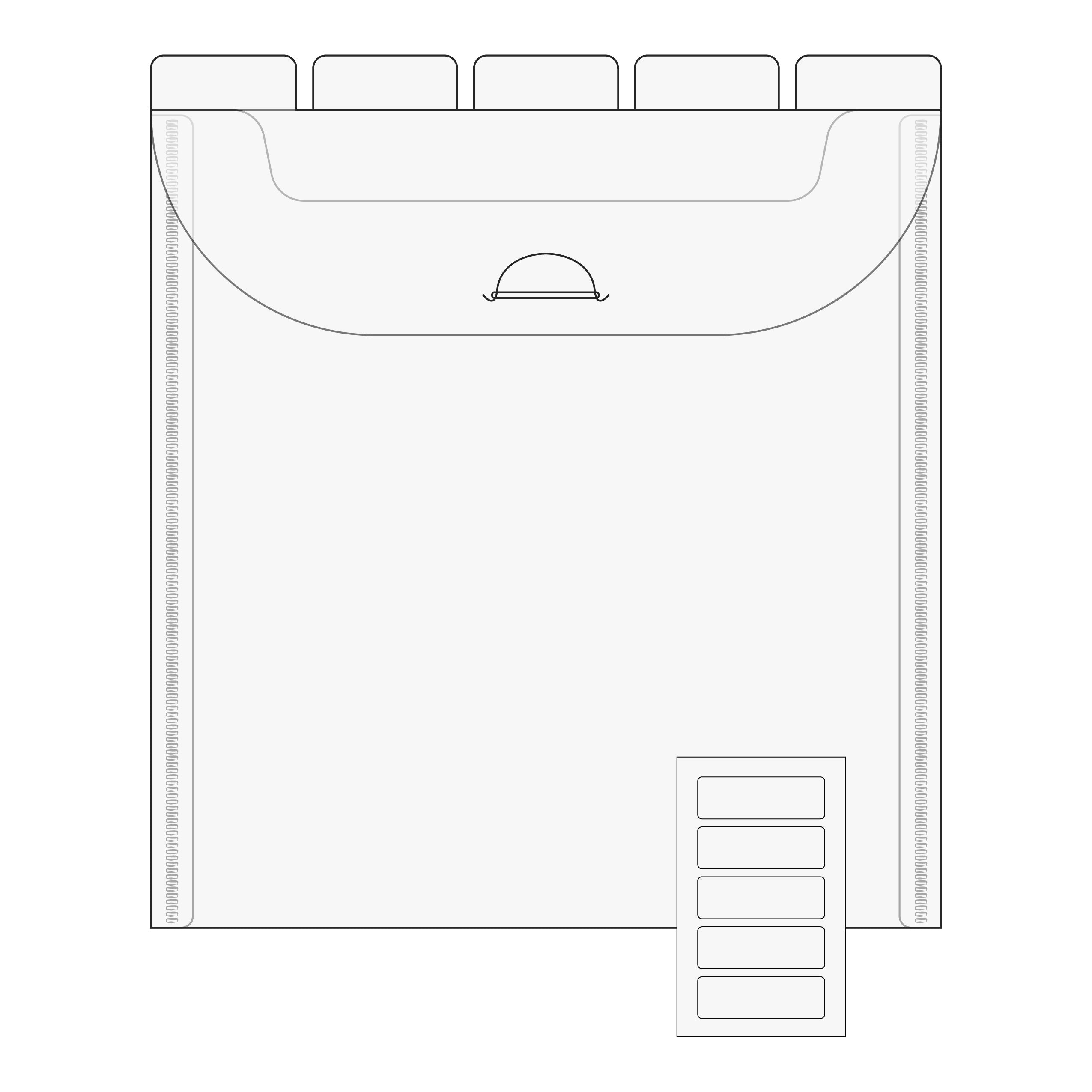 The Organized Option 6x6 Flip Flap Tabbed Divider Pockets - 10pk