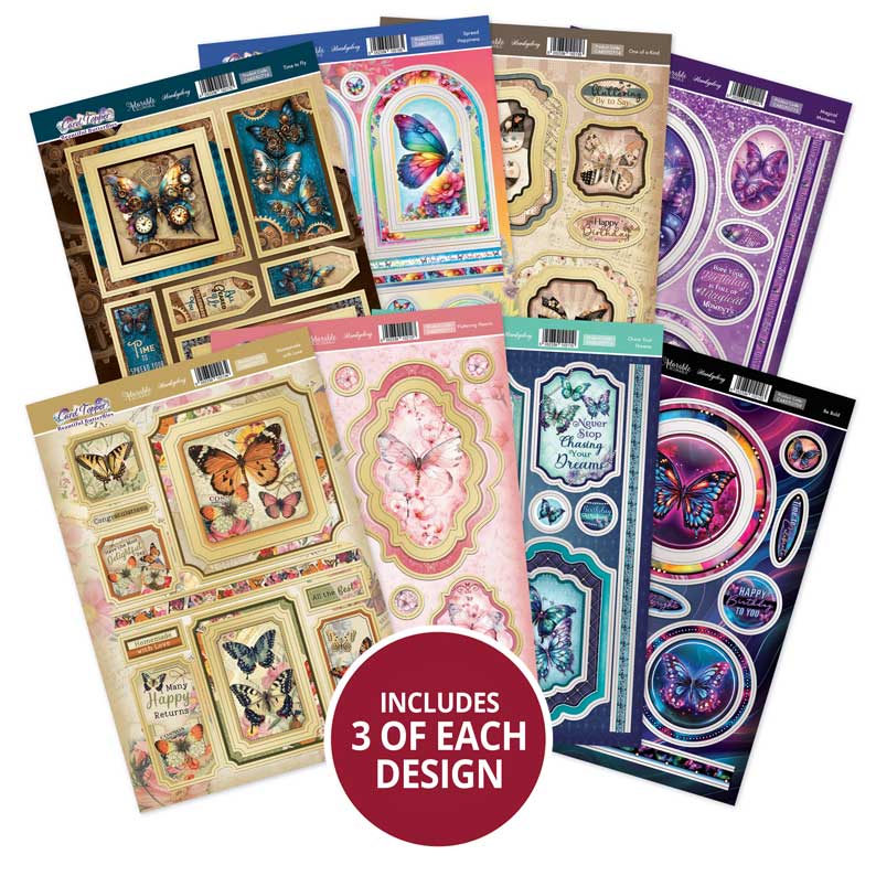 Card Topper Pads - Beautiful Butterflies