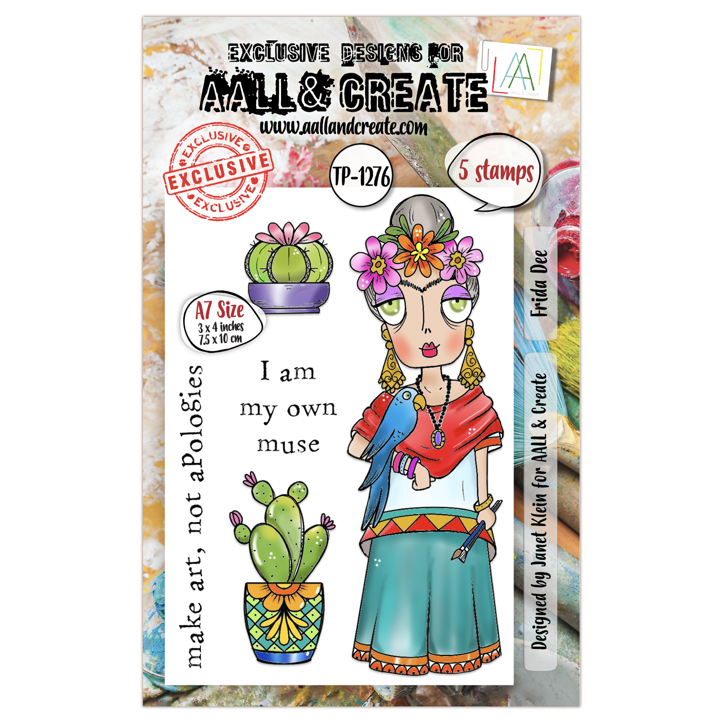 AALL and Create - A7 Stamp Set - Frida Dee