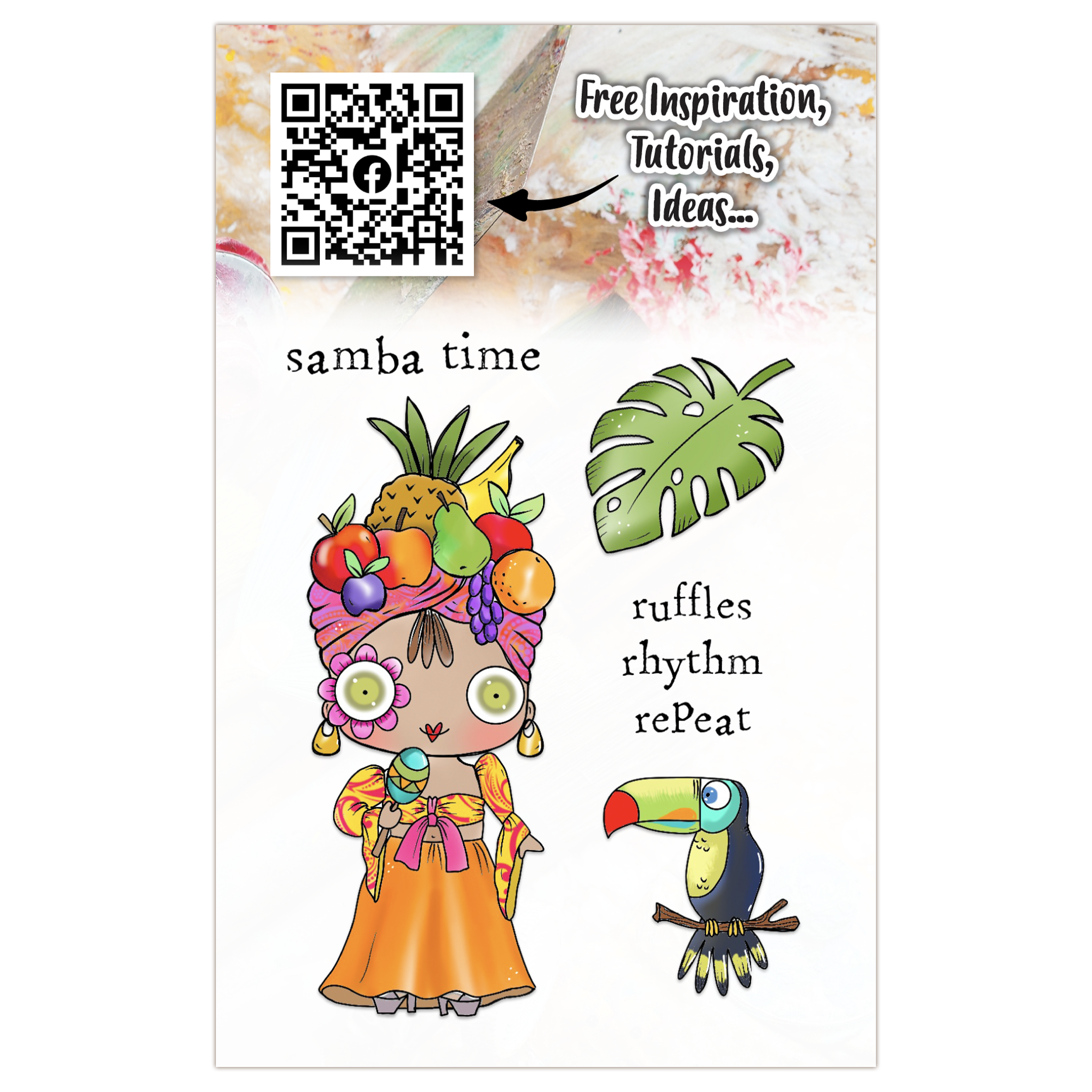 AALL and Create - A7 Stamp Set - Samba Time