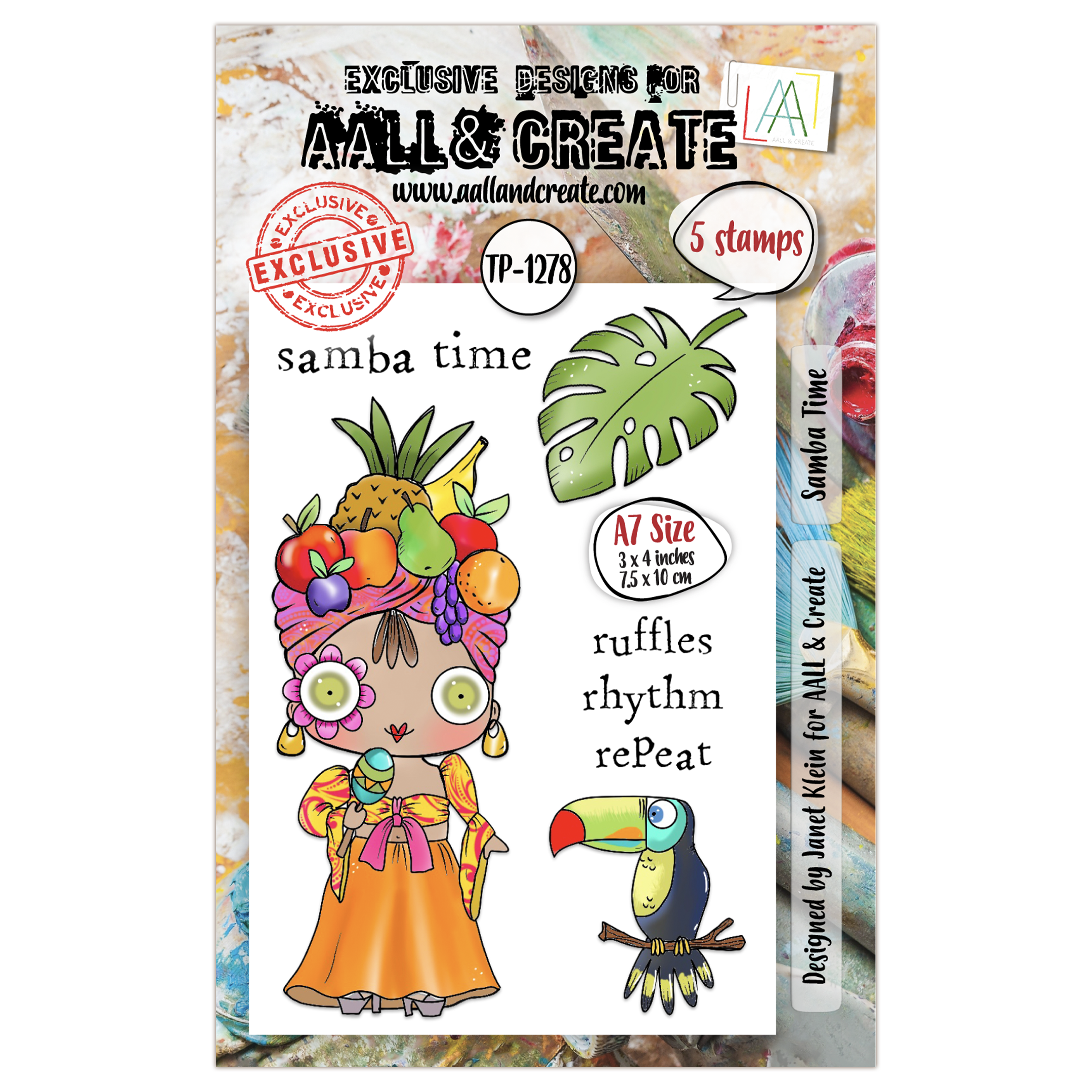 AALL and Create - A7 Stamp Set - Samba Time