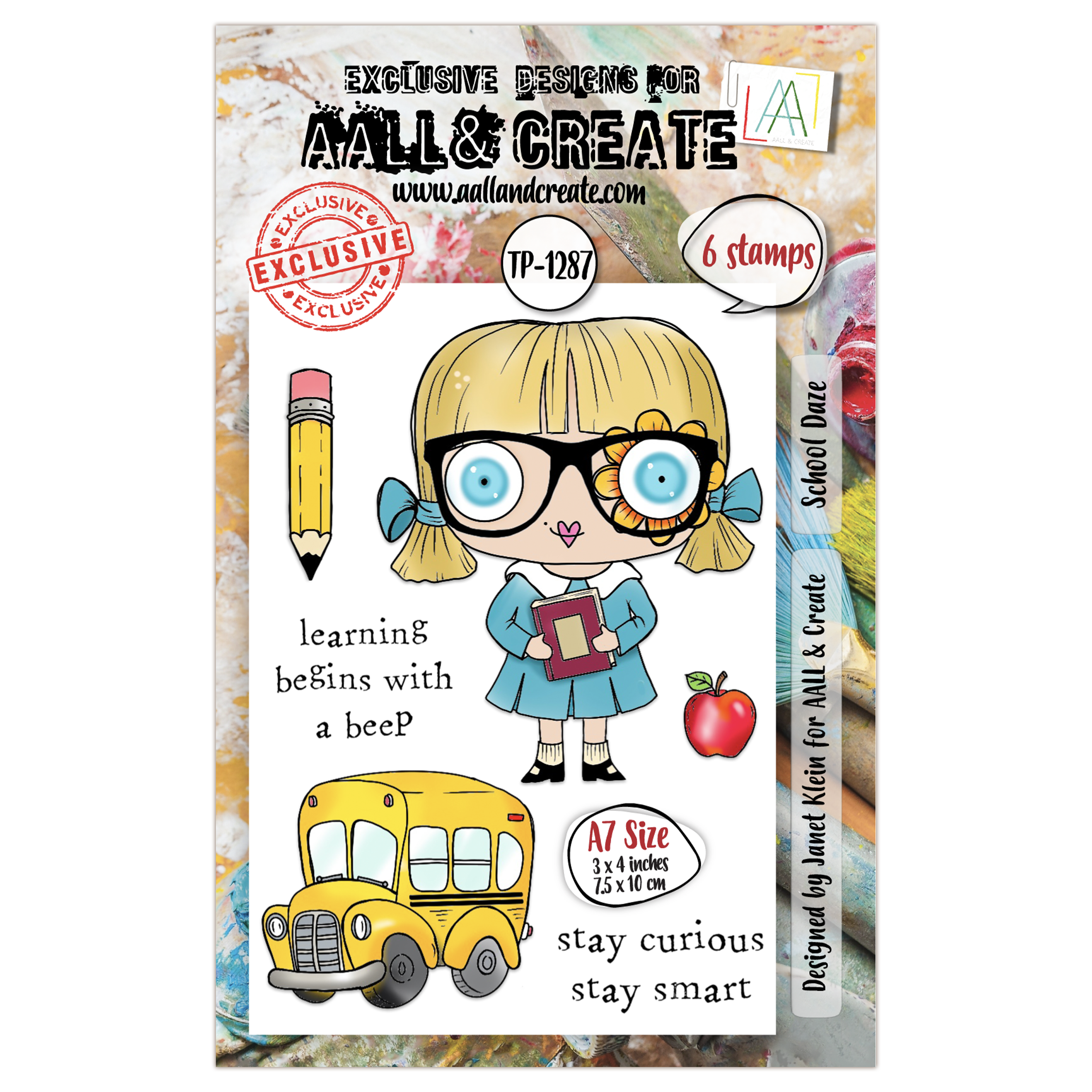 AALL and Create - A7 Stamp Set - School Daze