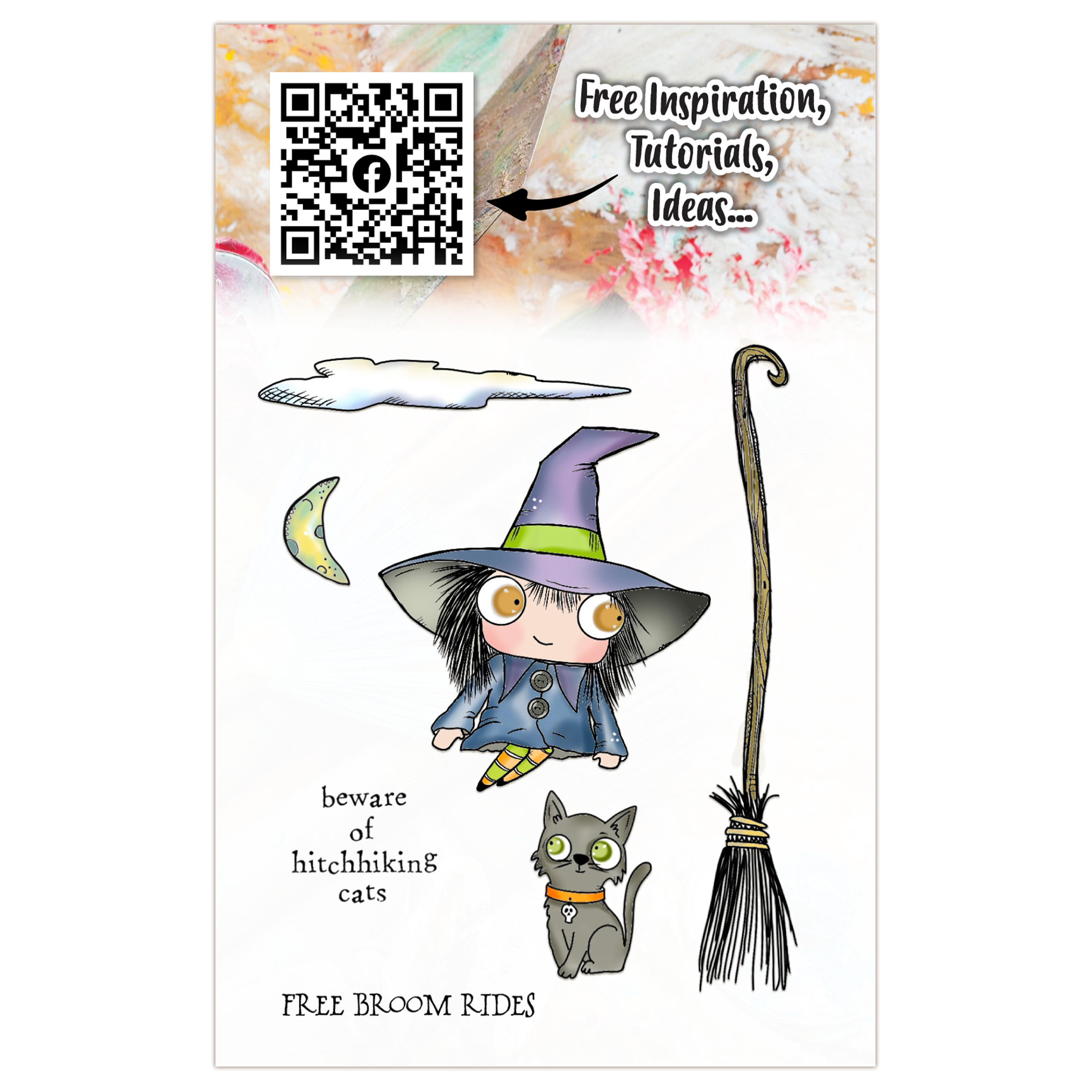 AALL and Create - A7 Stamp Set - Free Broom Rides