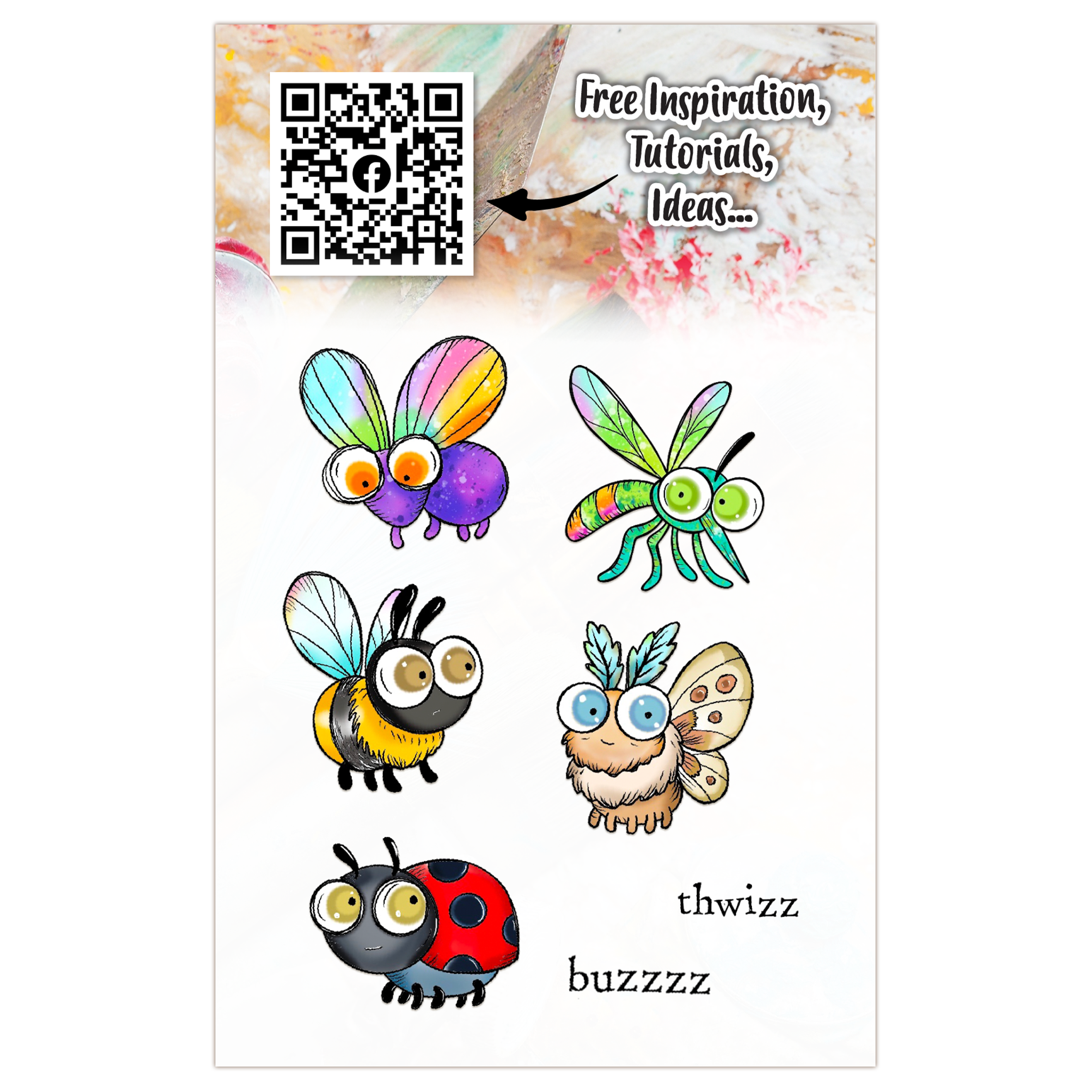 AALL and Create - A7 Stamp Set - Creepy Crawlies