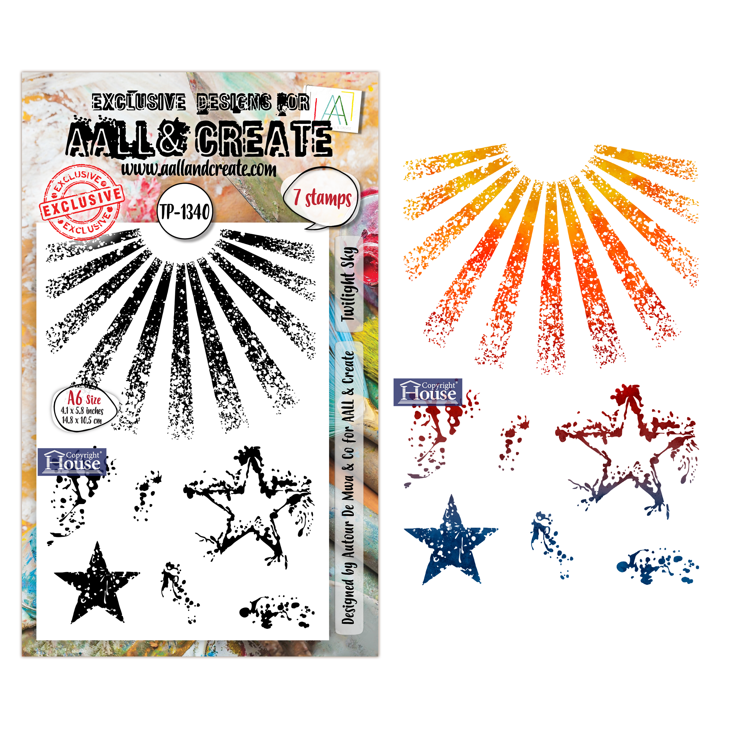 AALL and Create - A6 Stamp Sets - Twilight Sky