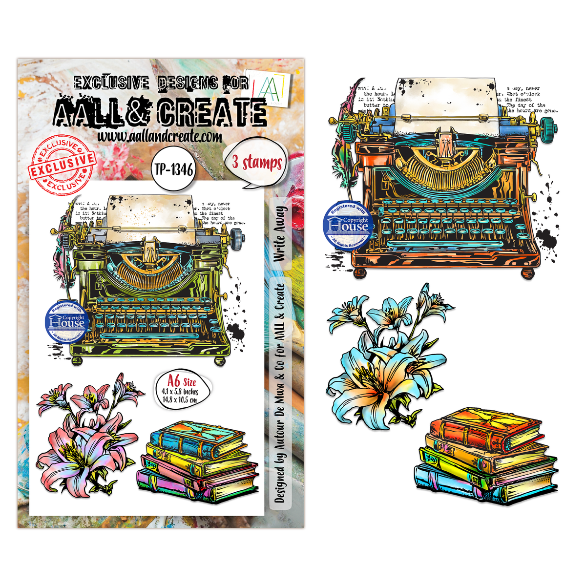 AALL and Create - A6 Stamp Set - Write Away