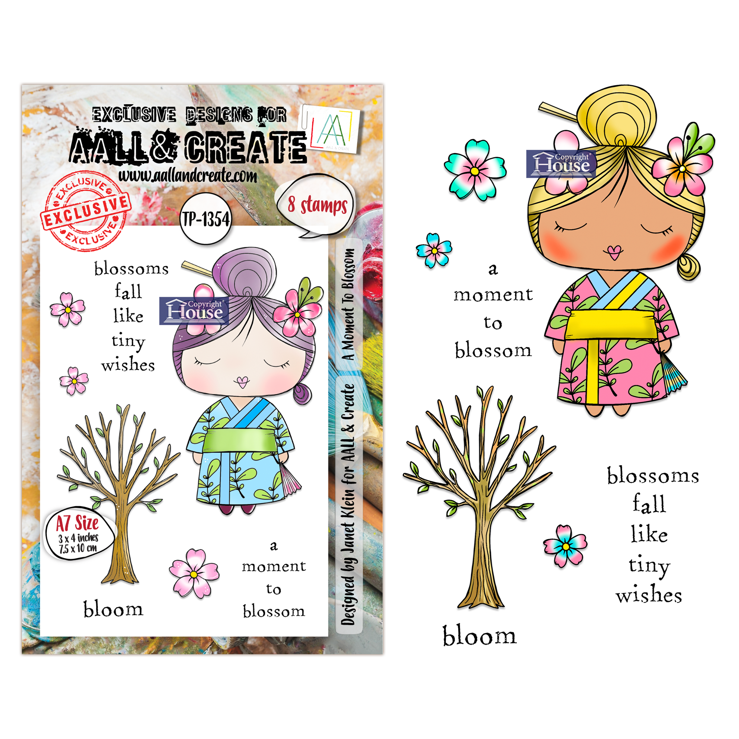 AALL and Create - A7 Stamp Sets - A Moment To Blossom