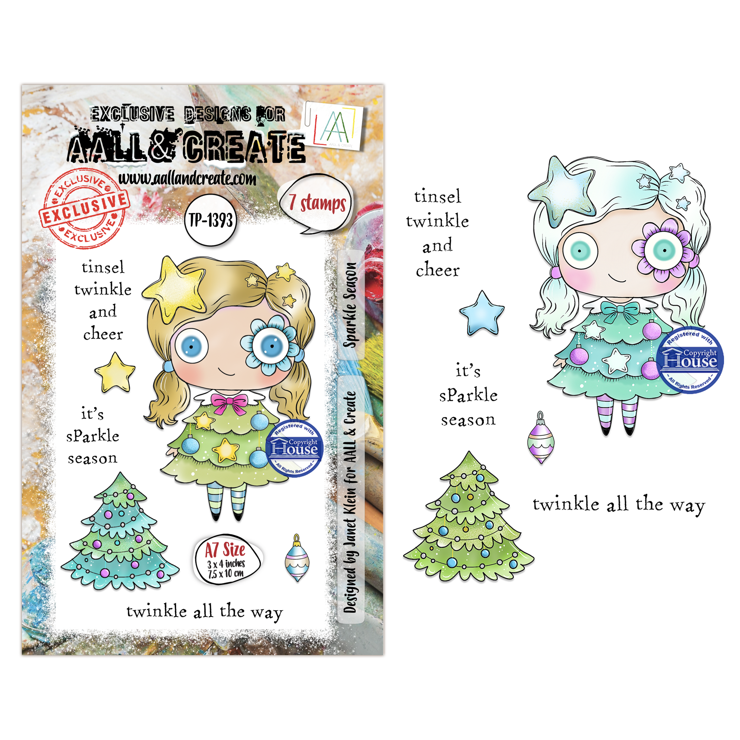 AALL and Create - A7 Stamp Set - Sparkle Season