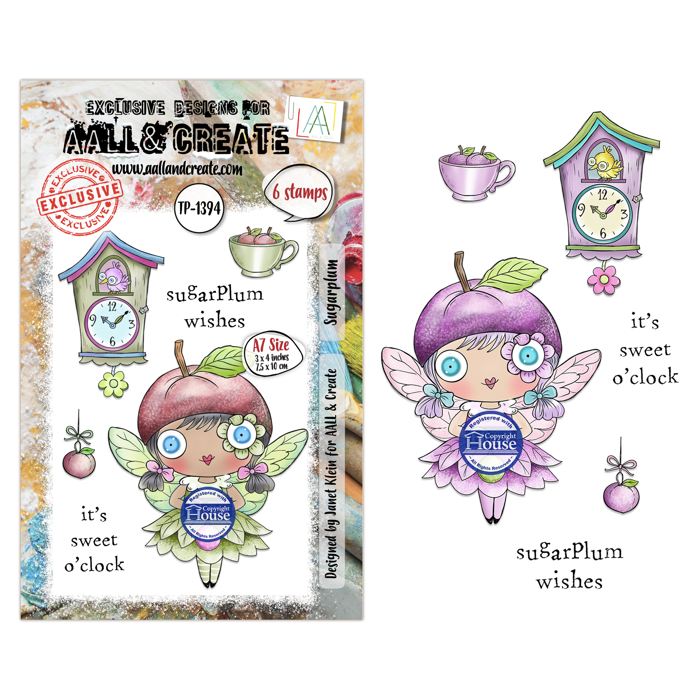 AALL and Create - A7 Stamp Set - Sugarplum