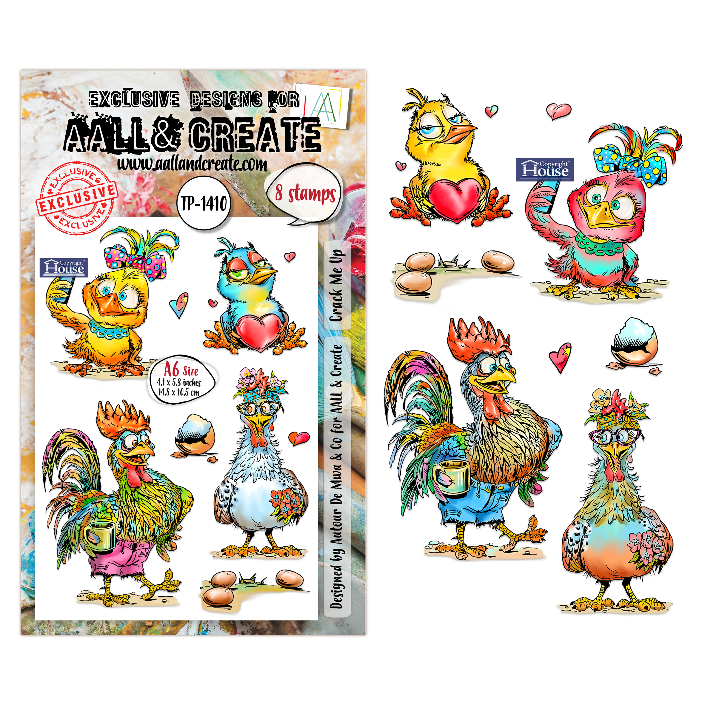 AALL and Create - A6 Stamp Sets - Crack Me Up