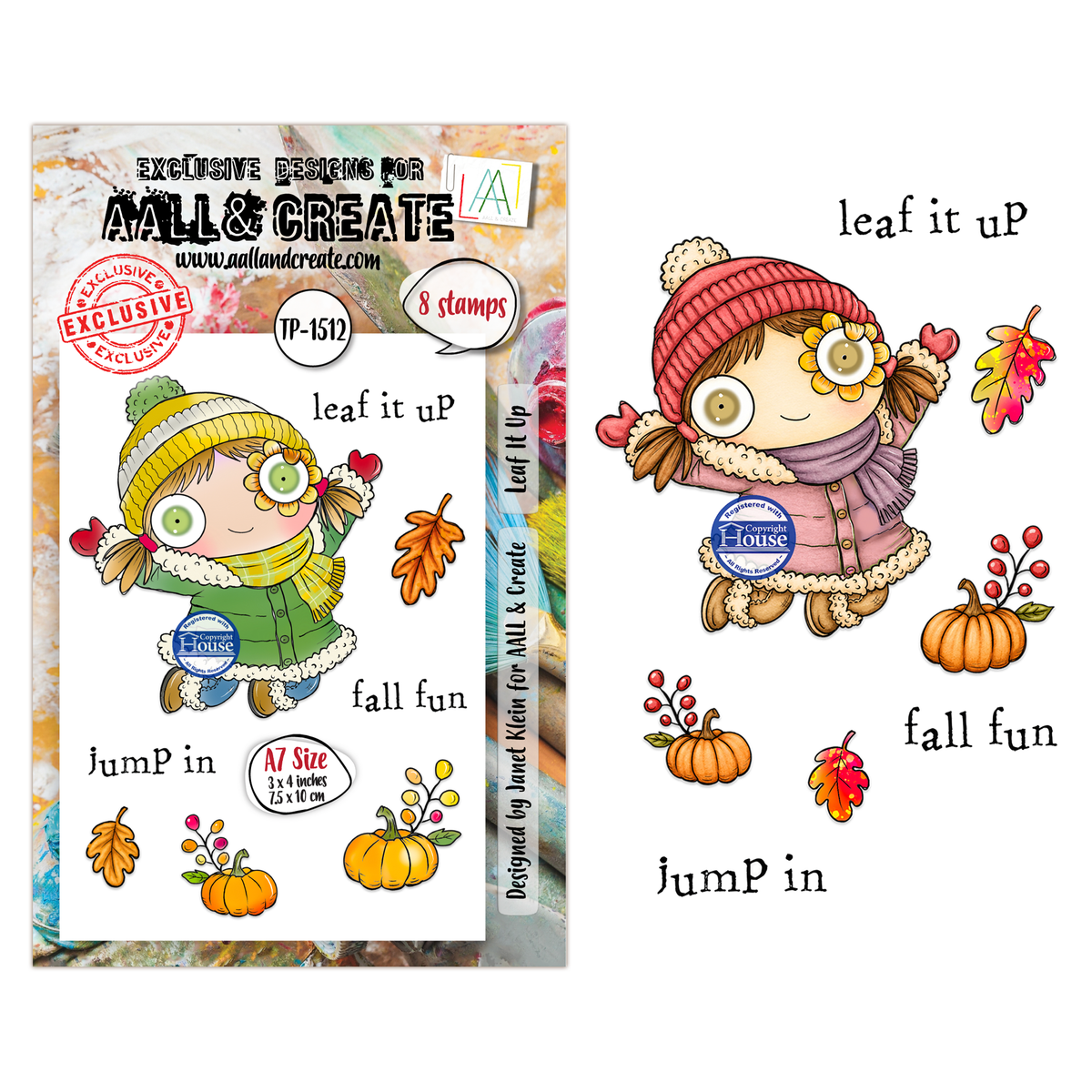 AALL and Create - A7 Stamp Set - Leaf It Up