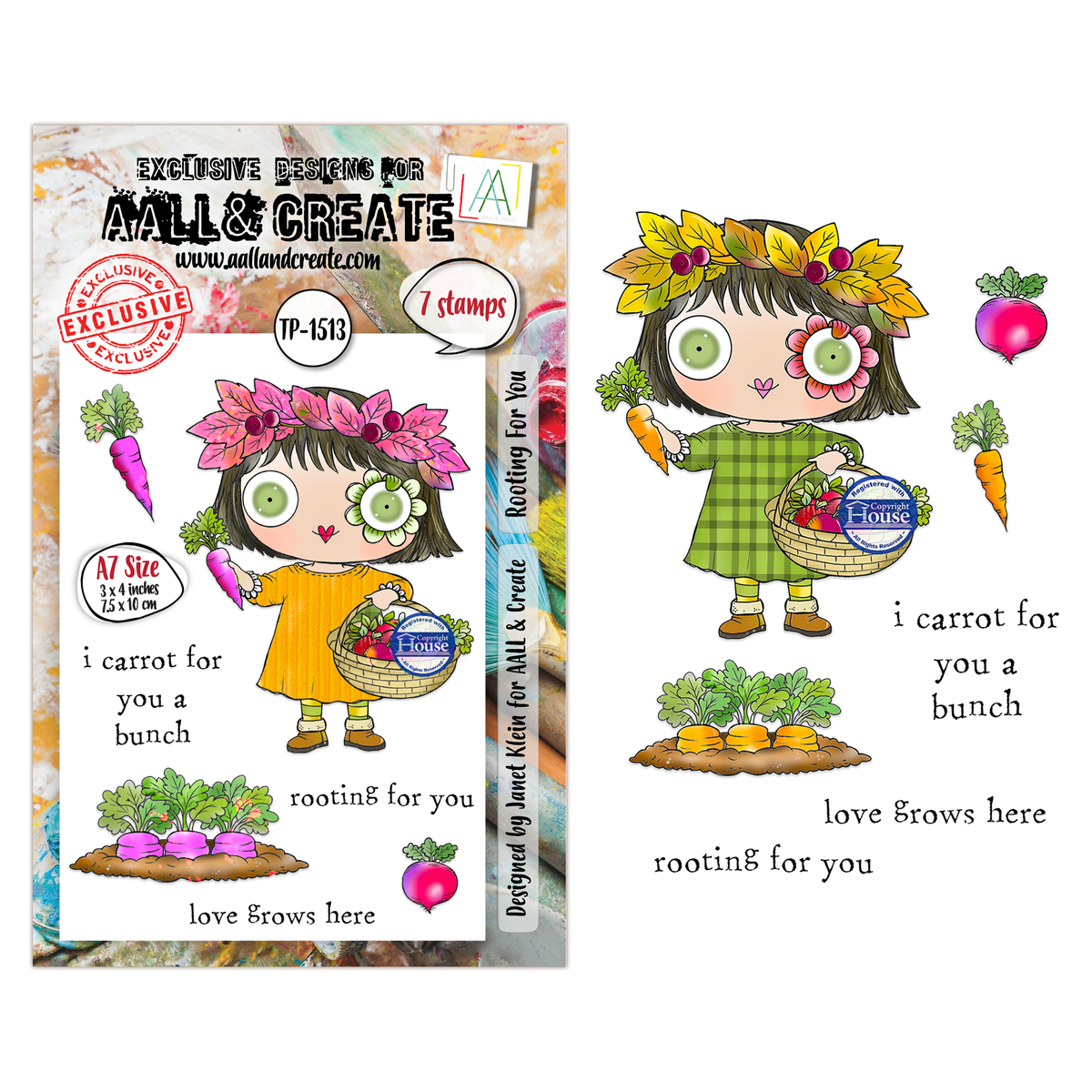 AALL and Create - A7 Stamp Set - Rooting For You