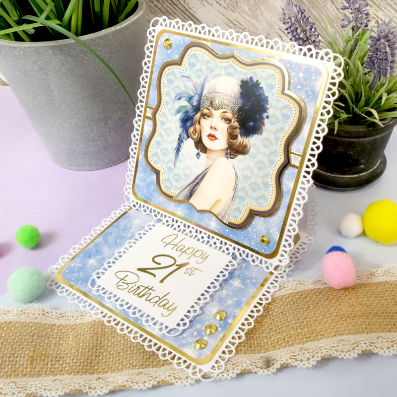 Trim Me! Foiled Insert Pad - Birthday Milestones - Gold