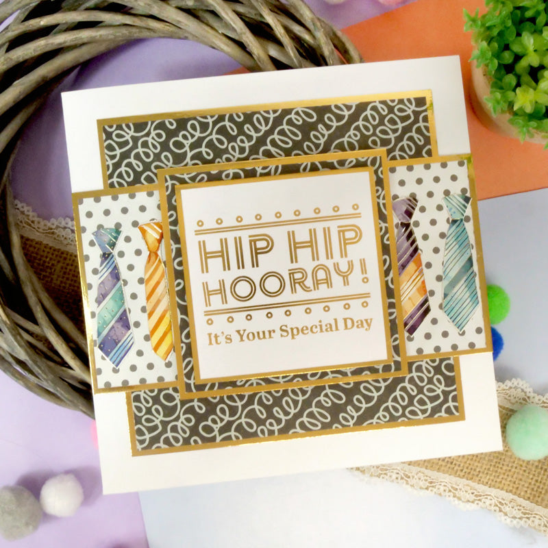 Trim Me! Foiled Insert Pad - Many Happy Returns - Gold