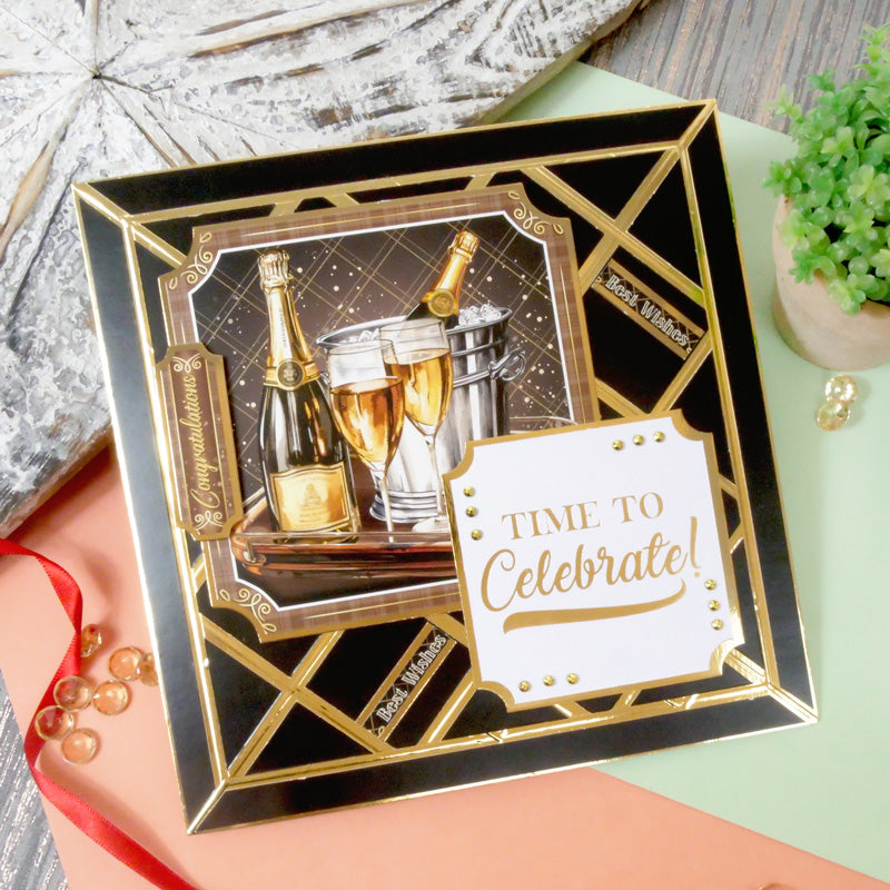 Trim Me! Foiled Insert Pad - Time to Celebrate - Gold