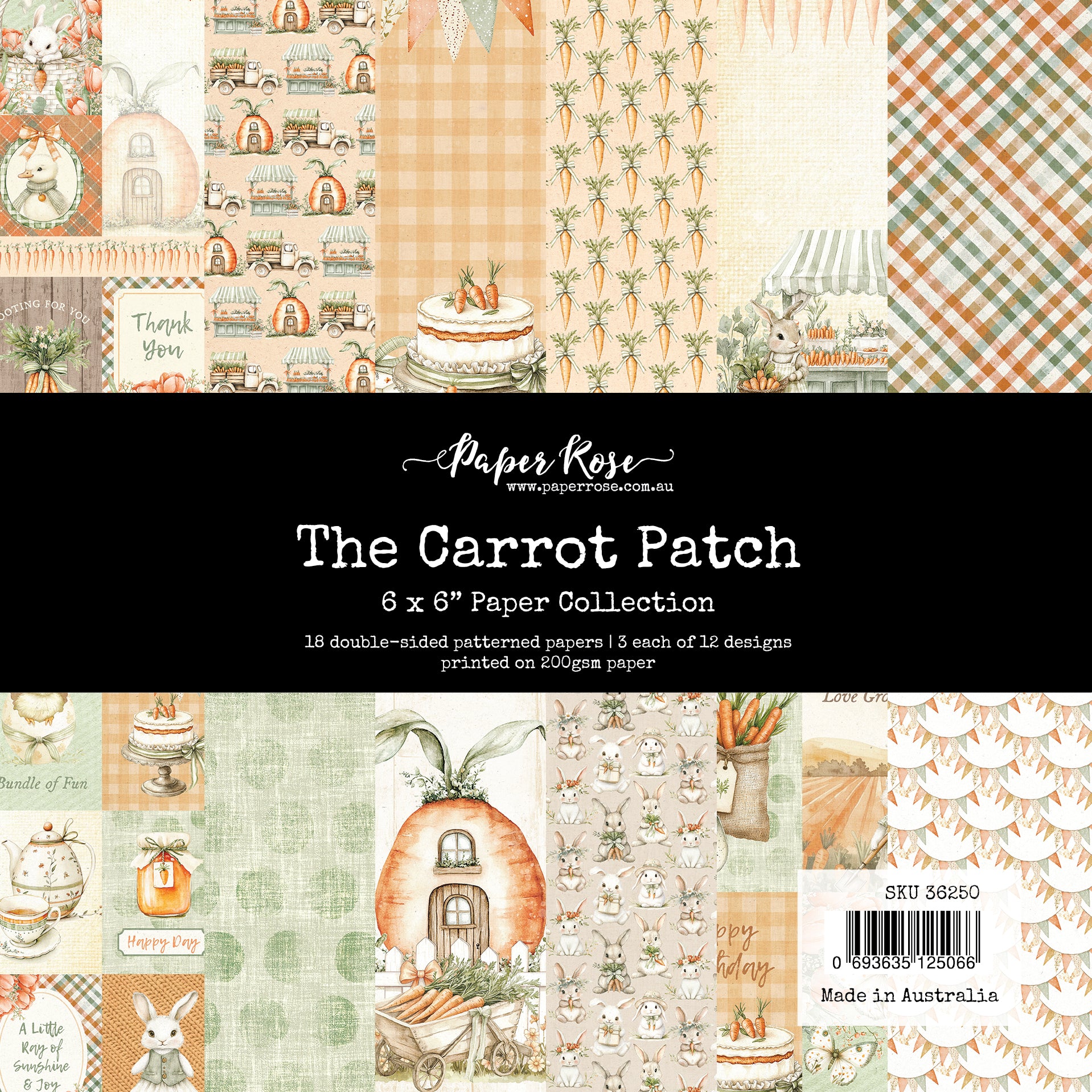 The Carrot Patch 6x6 Paper Collection 36250