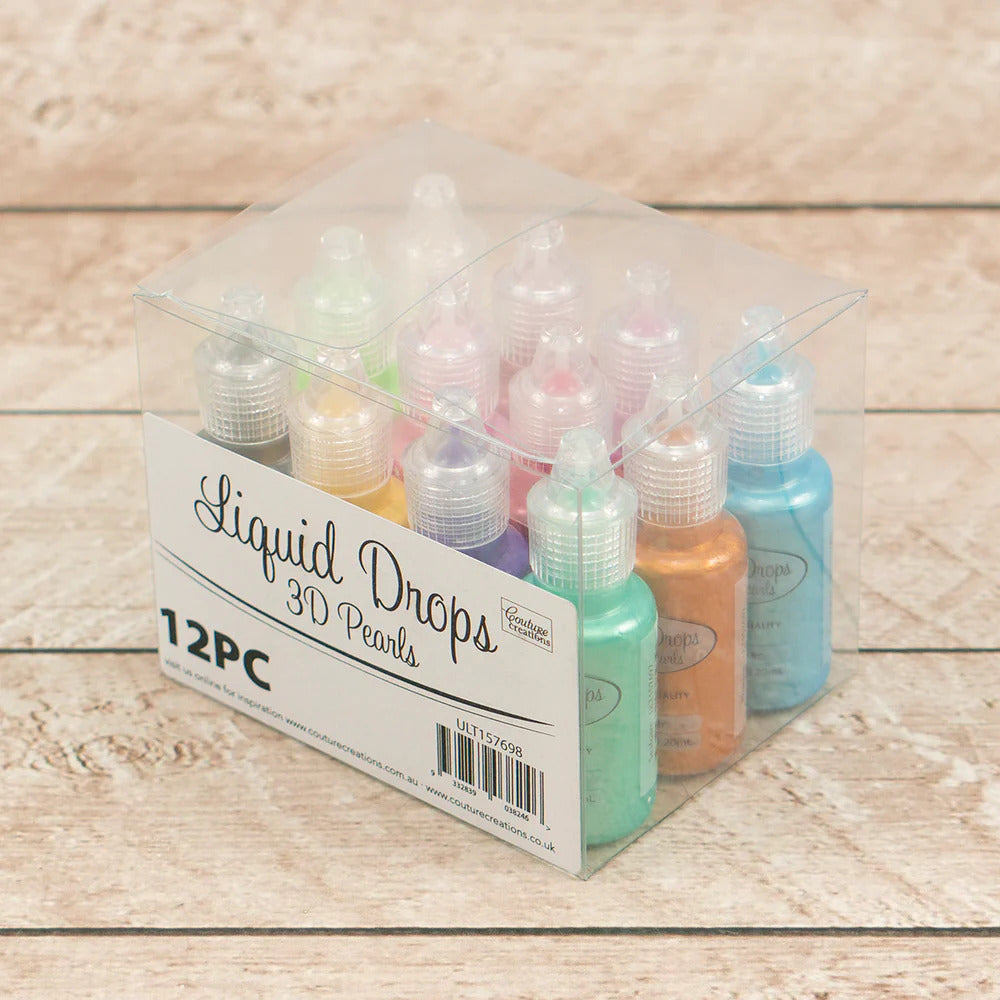 Liquid Drops 3D Pearls -- 12 PC
