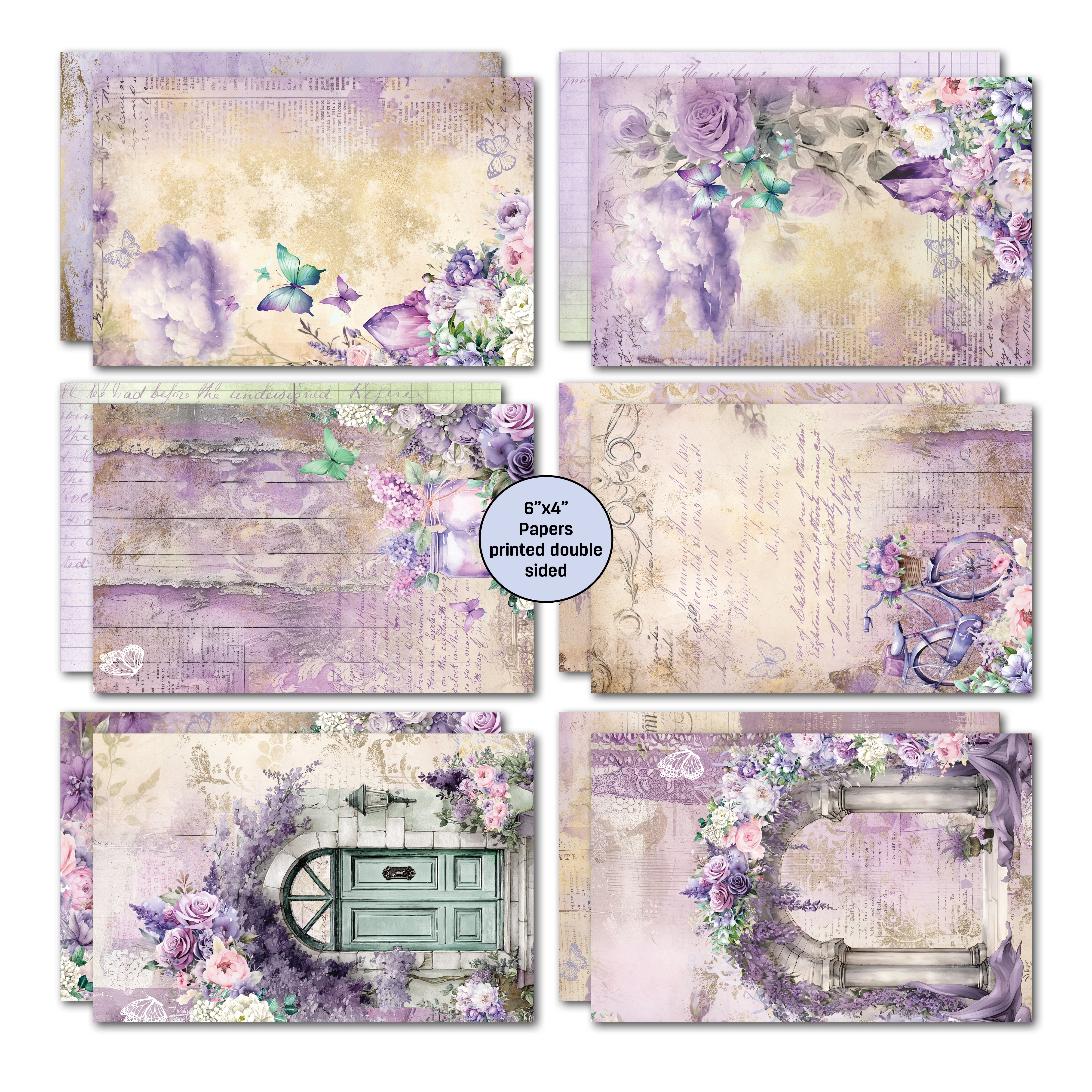 3Quarter Designs Violet Dreams 6x4 Card Pack