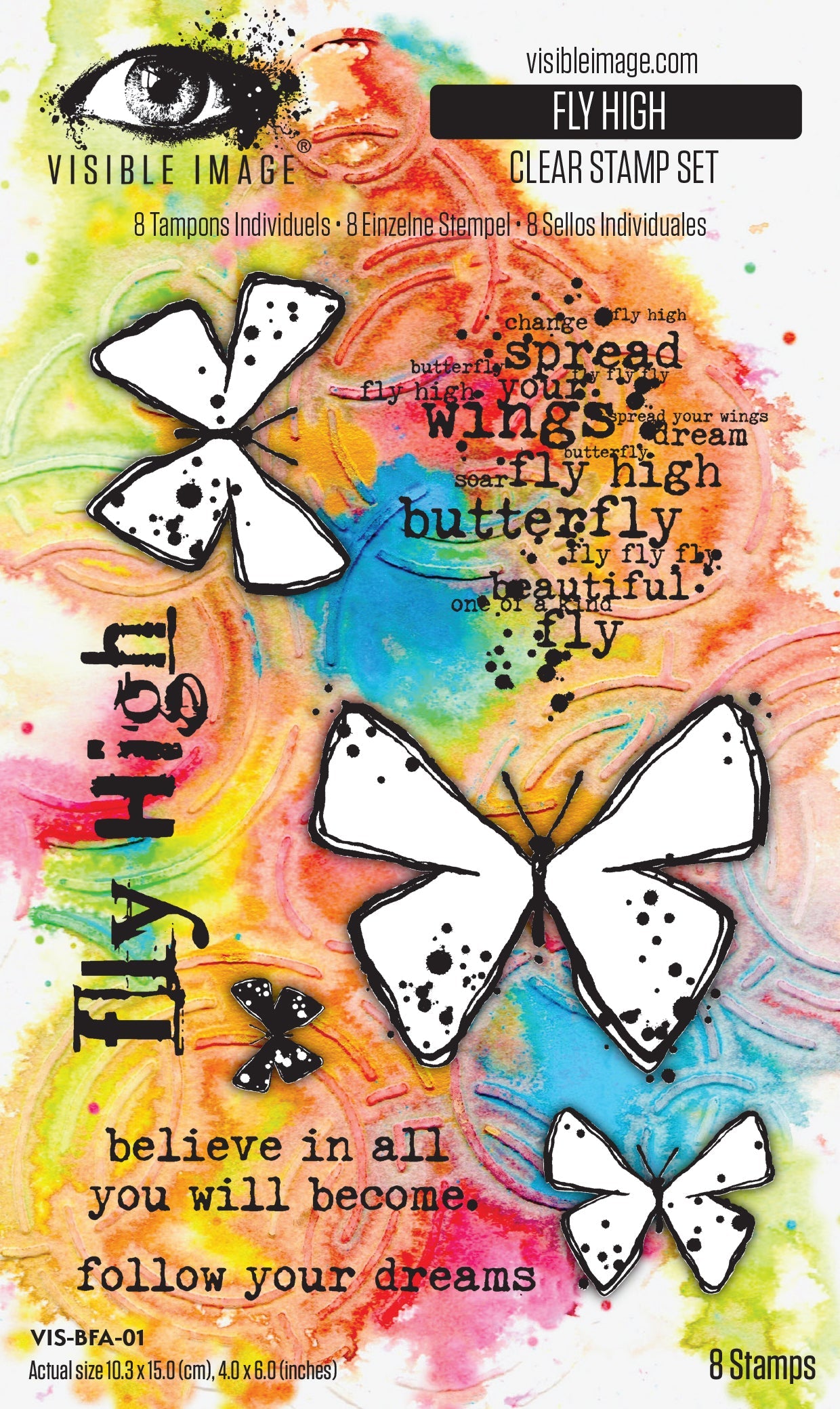 Visible Image Fly High 4in x 6in Stamp Set