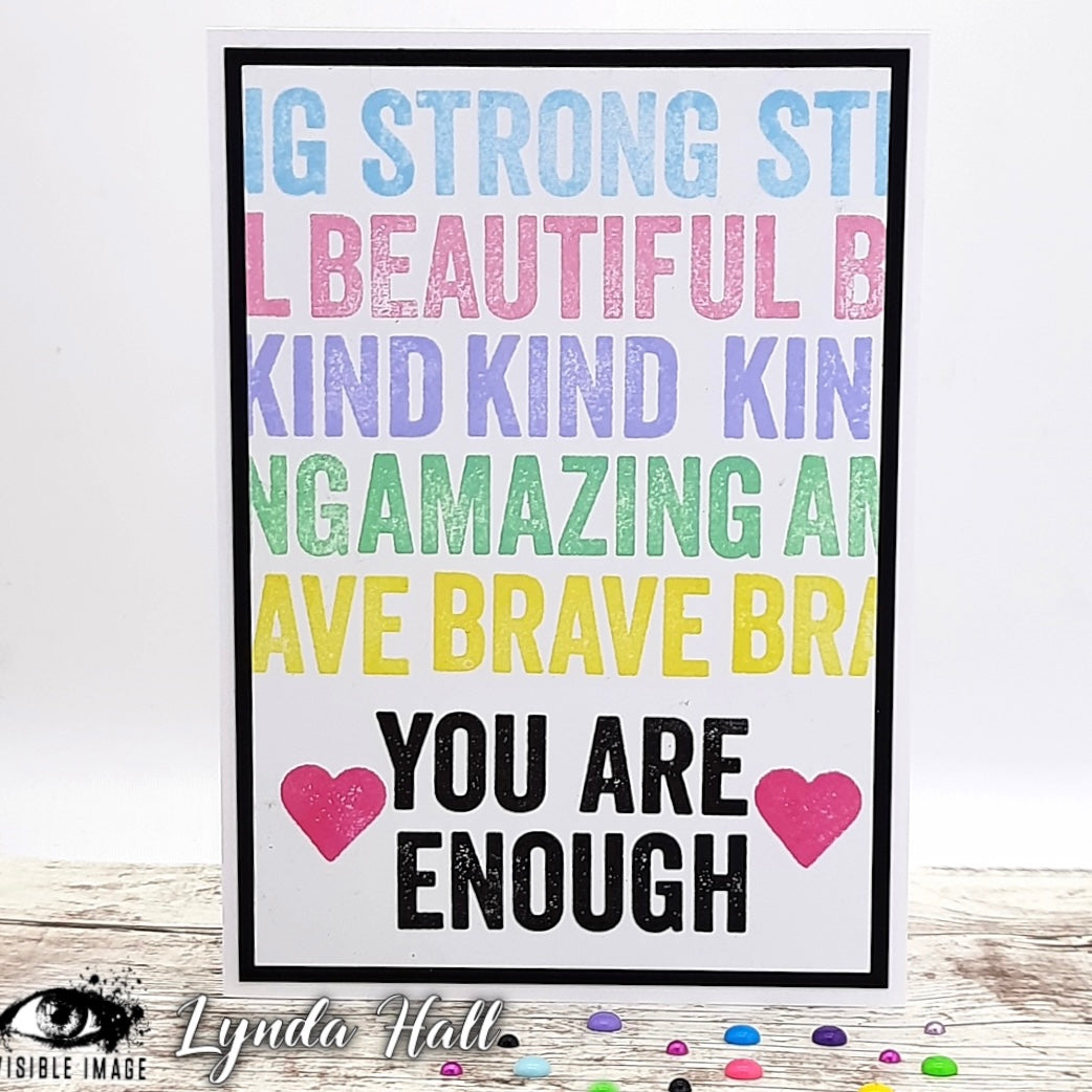 Visible Image Bold Enough - A6 Stamp Set