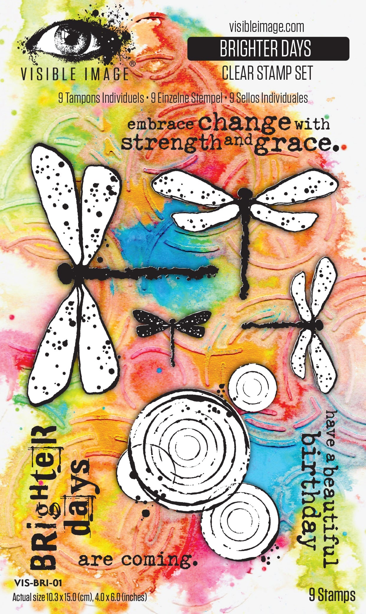 Visible Image Brighter Days 4in x 6in Stamp Set