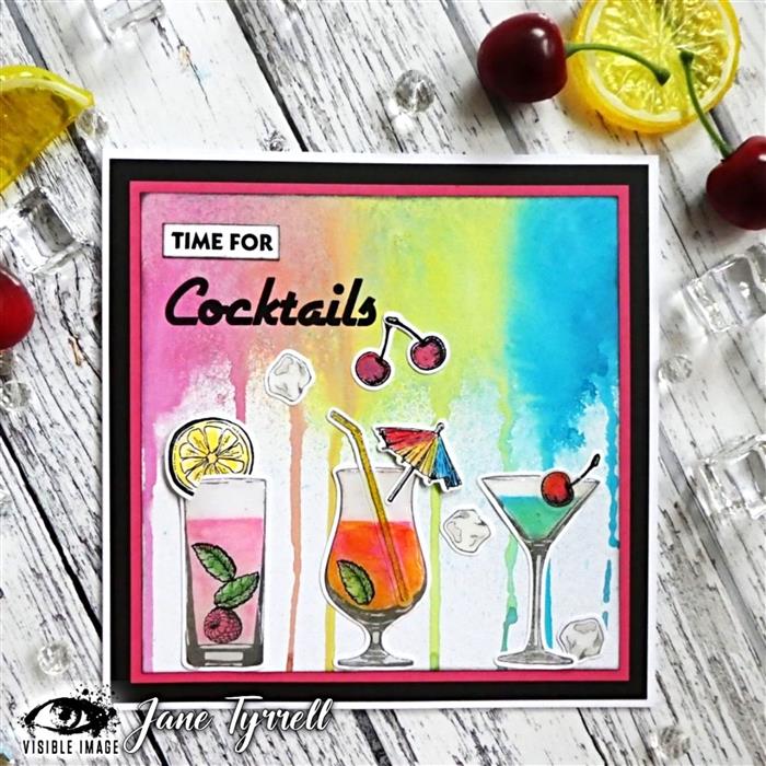 Visible Image Cocktails & Dreams - A6 Stamp Set