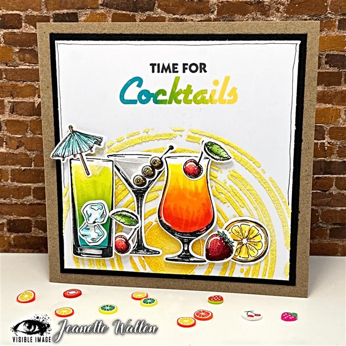 Visible Image Cocktails & Dreams - A6 Stamp Set