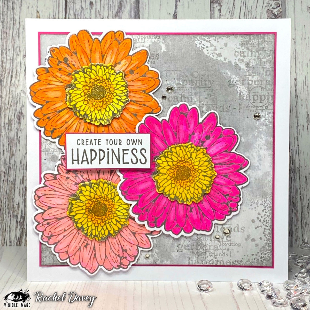 Visible Image Create Happiness - A6 Stamp Set