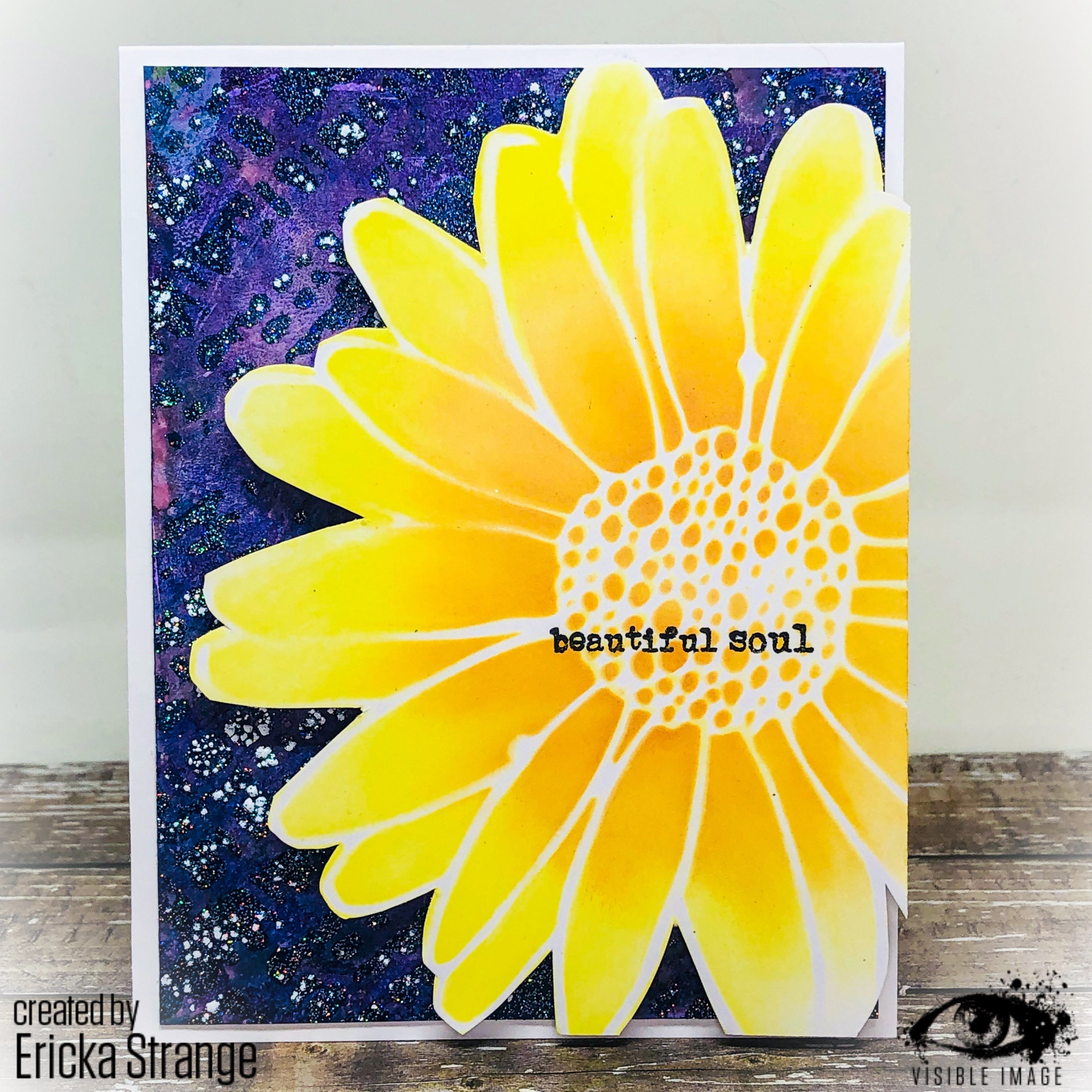 Visible Image Daisy Daisy Stencil - 6 x 6