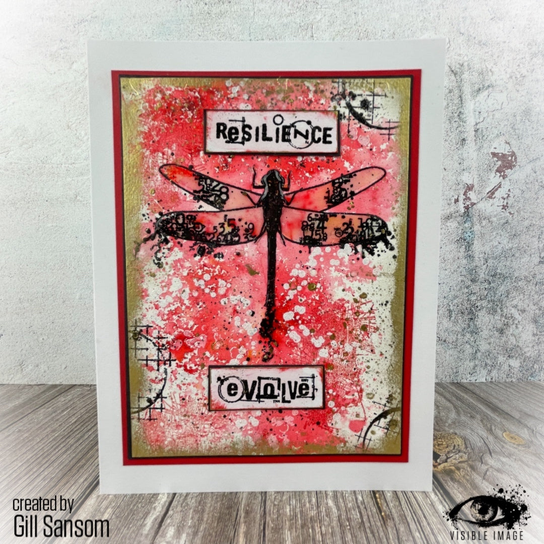 Visible Image Dragonfly Reflection - A5 Stamp Set