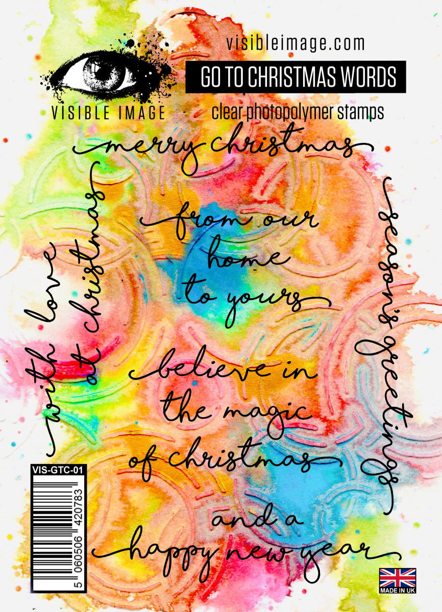 Visible Image Go To Christmas Words - A6 Stamp Set