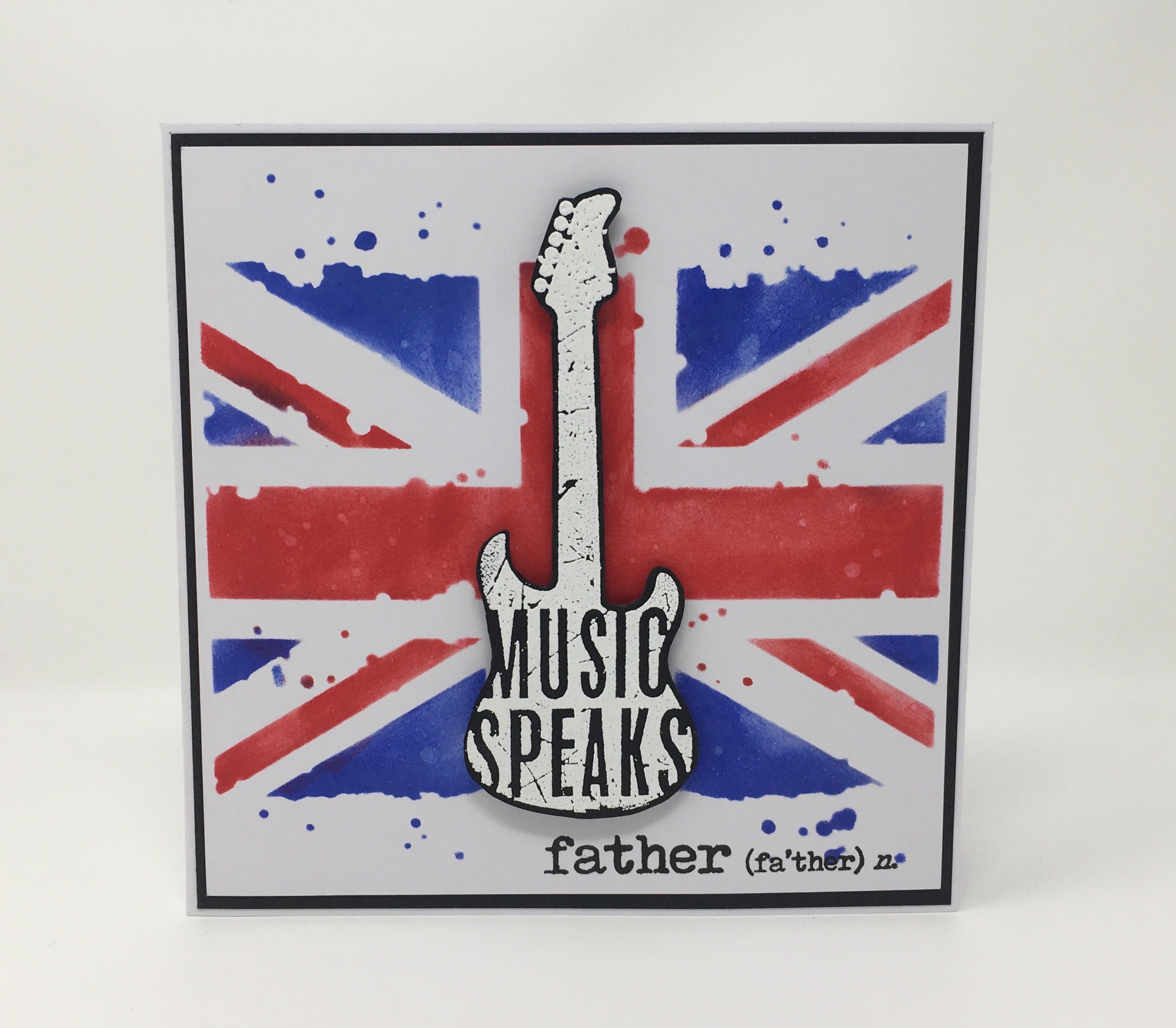 Visible Image Grungy Union Jack Stencil - 6 x 6