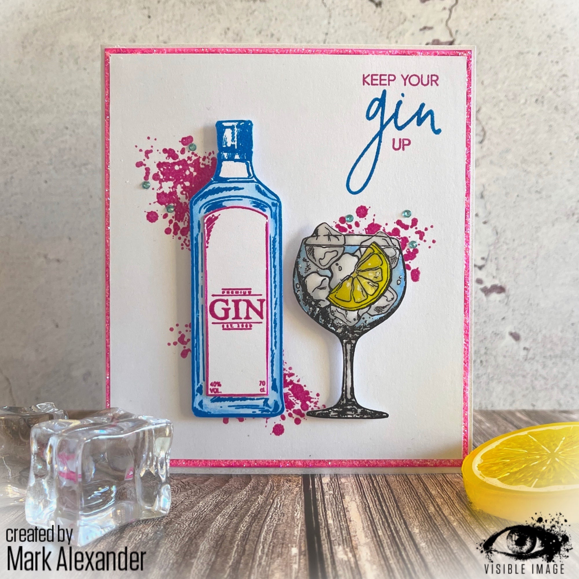 Visible Image Keep Your Gin Up - A6 Stamp Set
