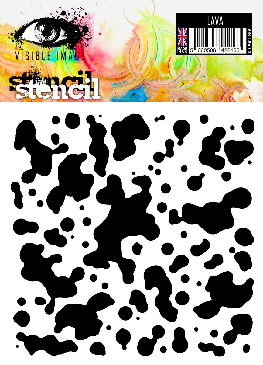 Visible Image Lava Stencil - 6 x 6
