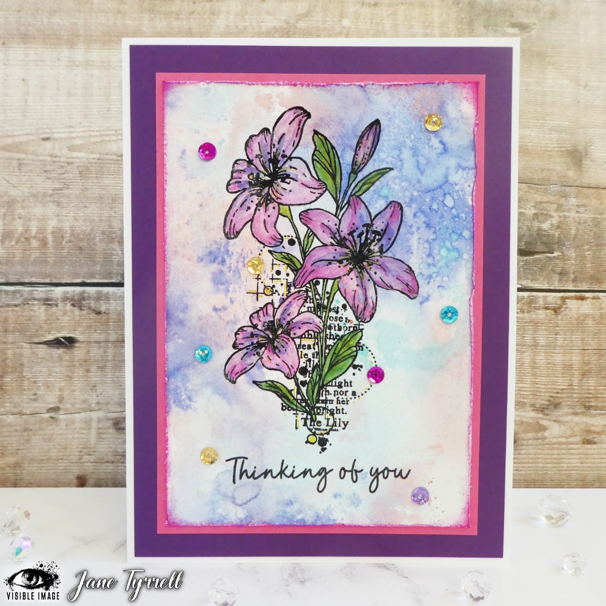 Visible Image Lilies With Love - A6 Stamp Set