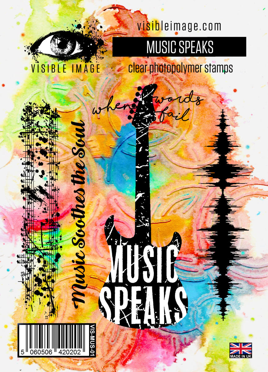 Visible Image Music Speaks - A6 Stamp Set