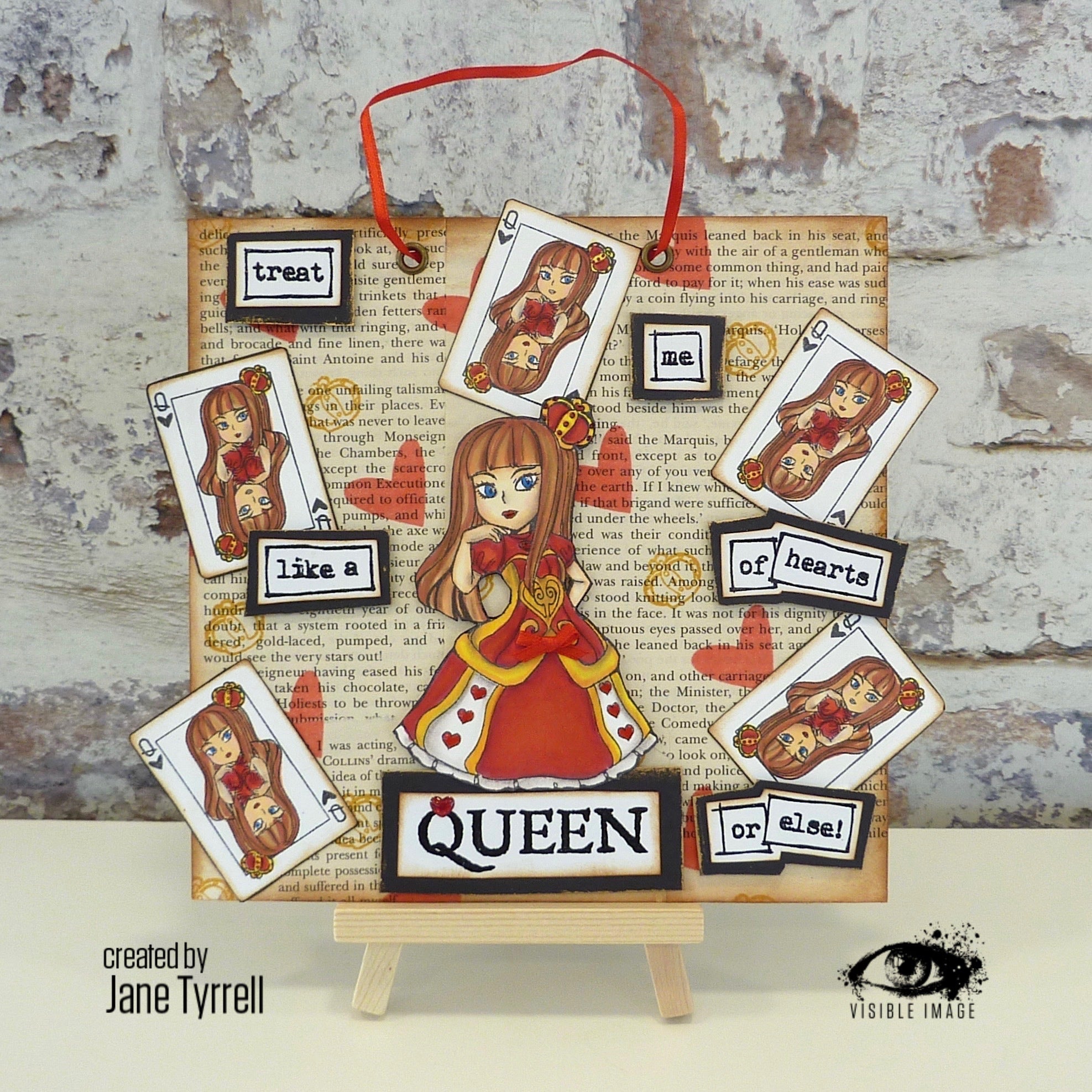 Visible Image Queen of Hearts - A6 Stamp Set