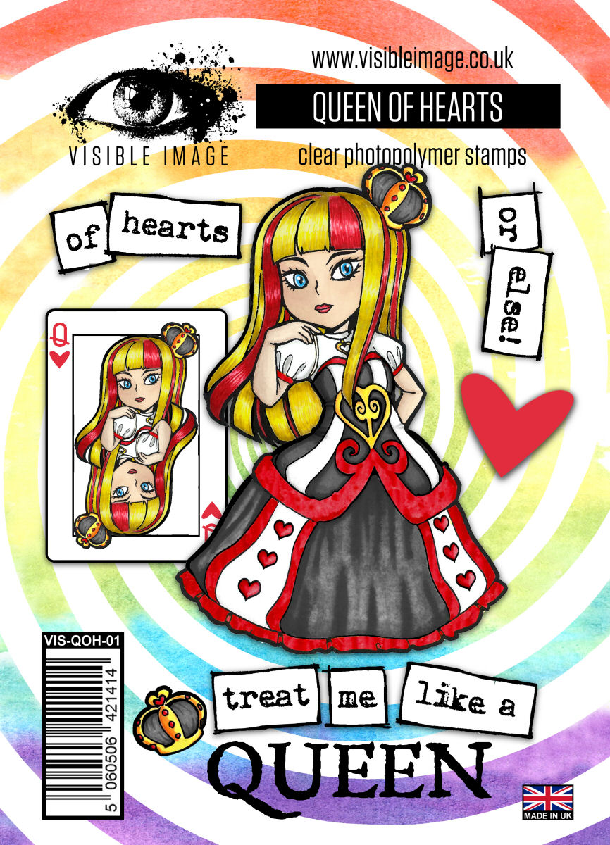 Visible Image Queen of Hearts - A6 Stamp Set