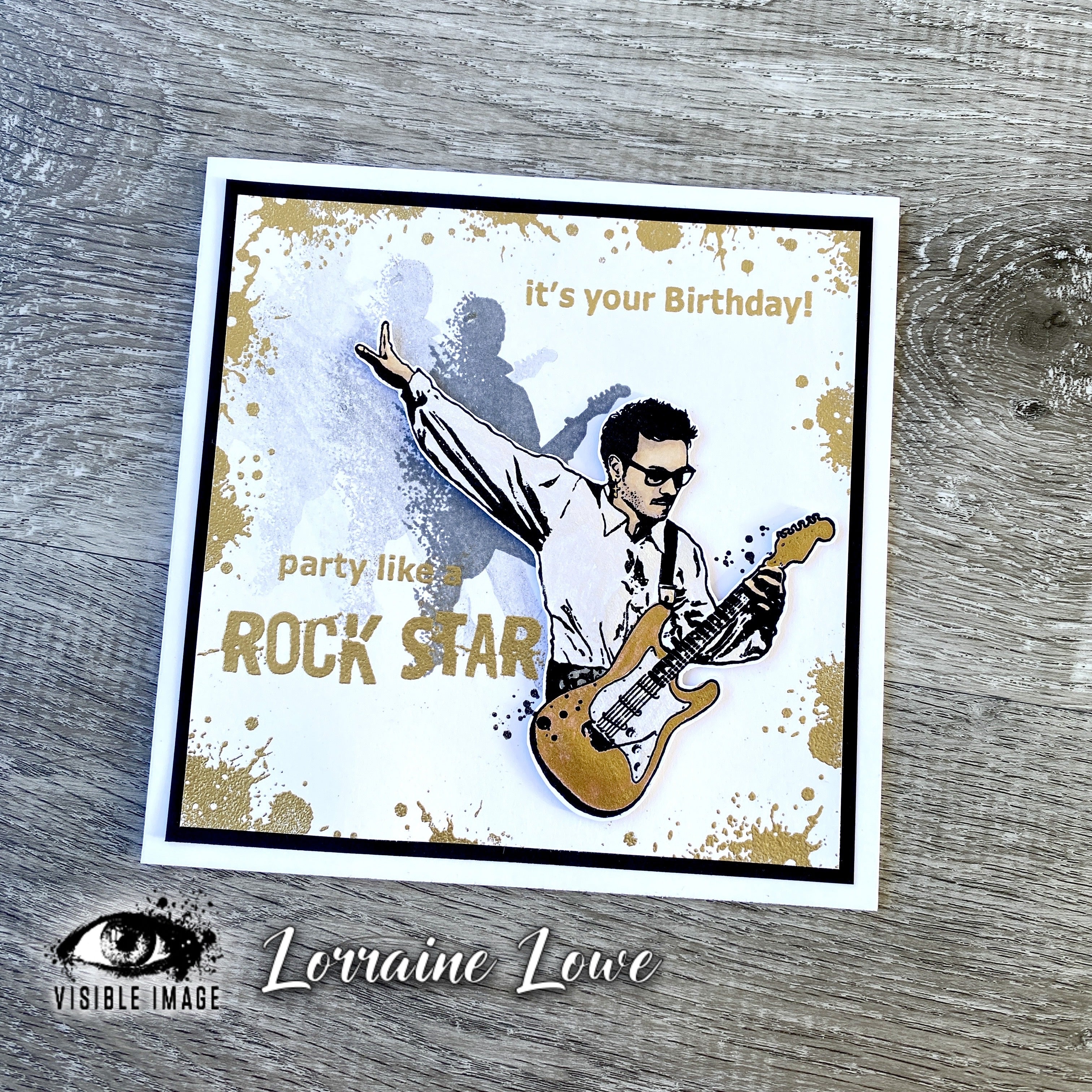 Visible Image Rock Star 4 in x 6 in Stamp Set