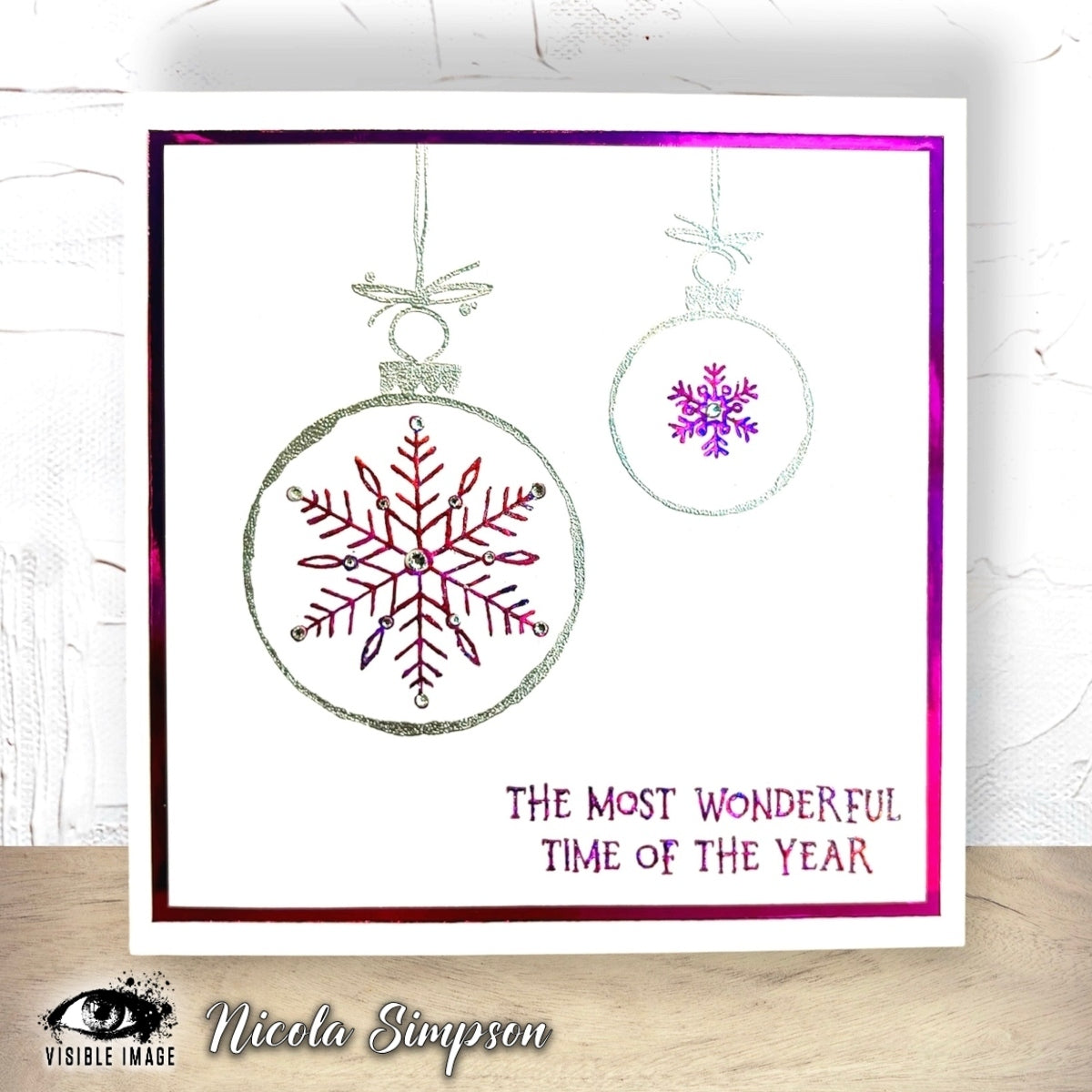 Visible Image Sketched Baubles - A6 Stamp Set