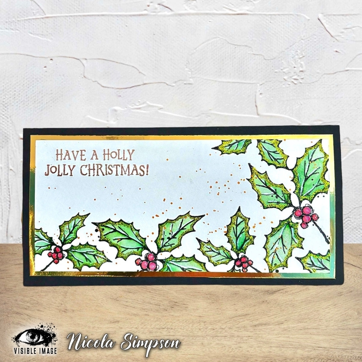 Visible Image Sketched Holly - A6 Stamp Set
