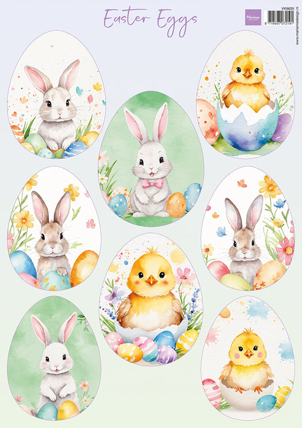 Marianne Design A4 Cutting Sheet - Easter Eggs