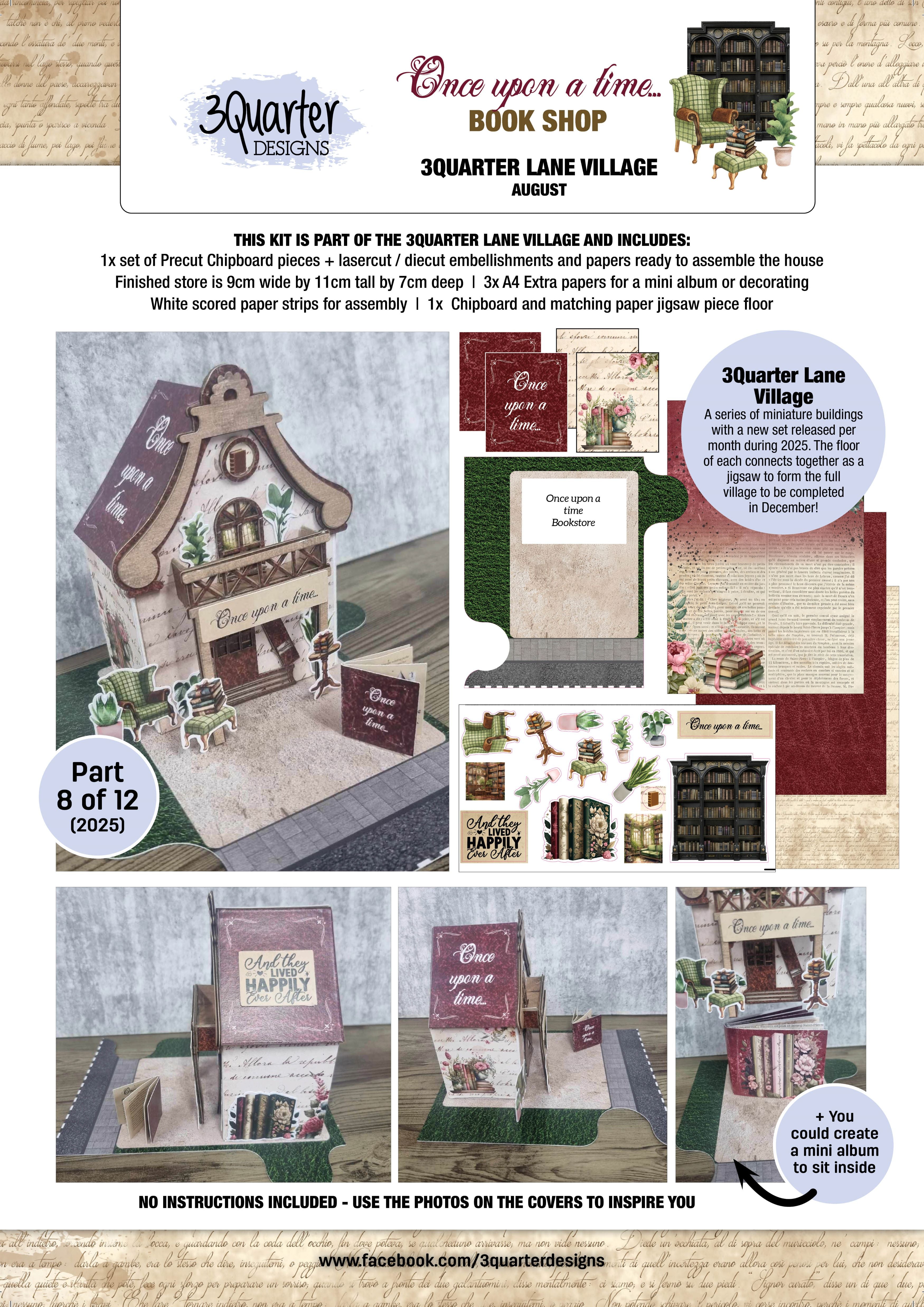 3Quarter Designs Lane Village - Once Upon A Time Book Shop