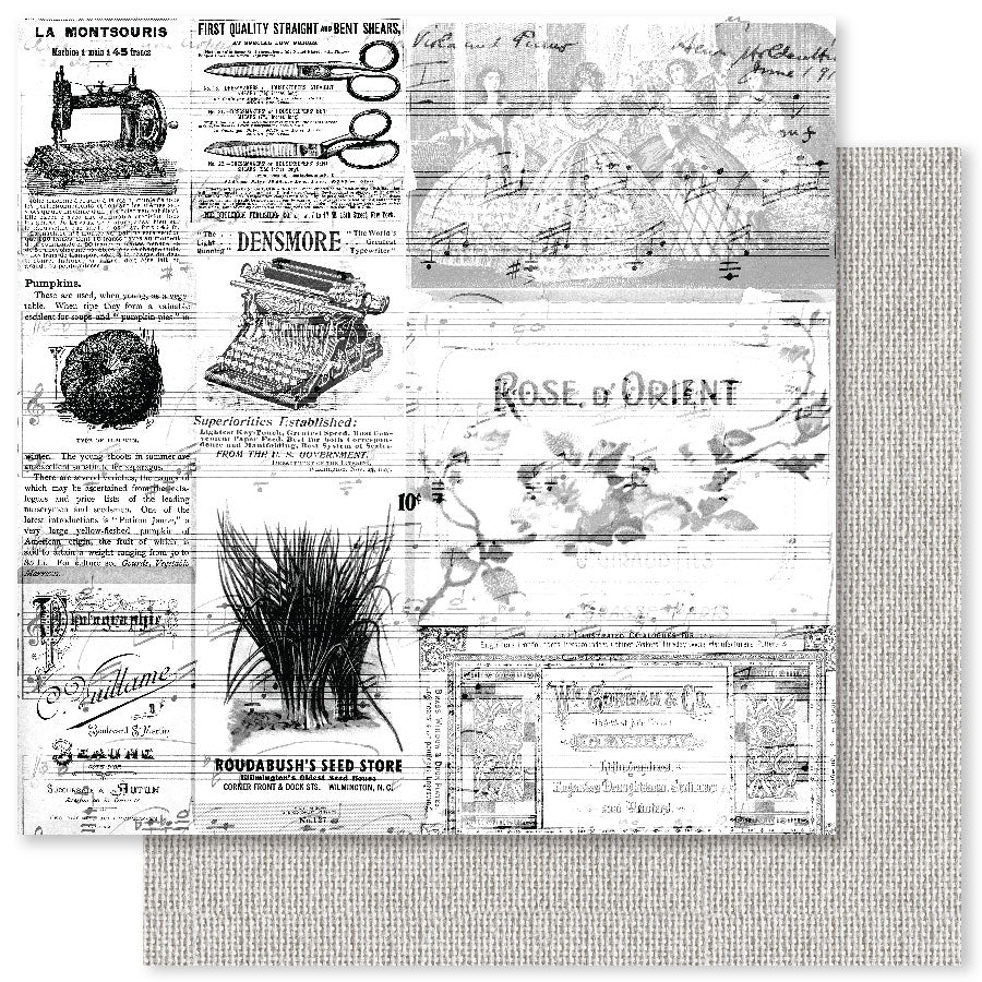 Vintage Backgrounds 1.0 B 12x12 Paper (12pc Bulk Pack) 32367