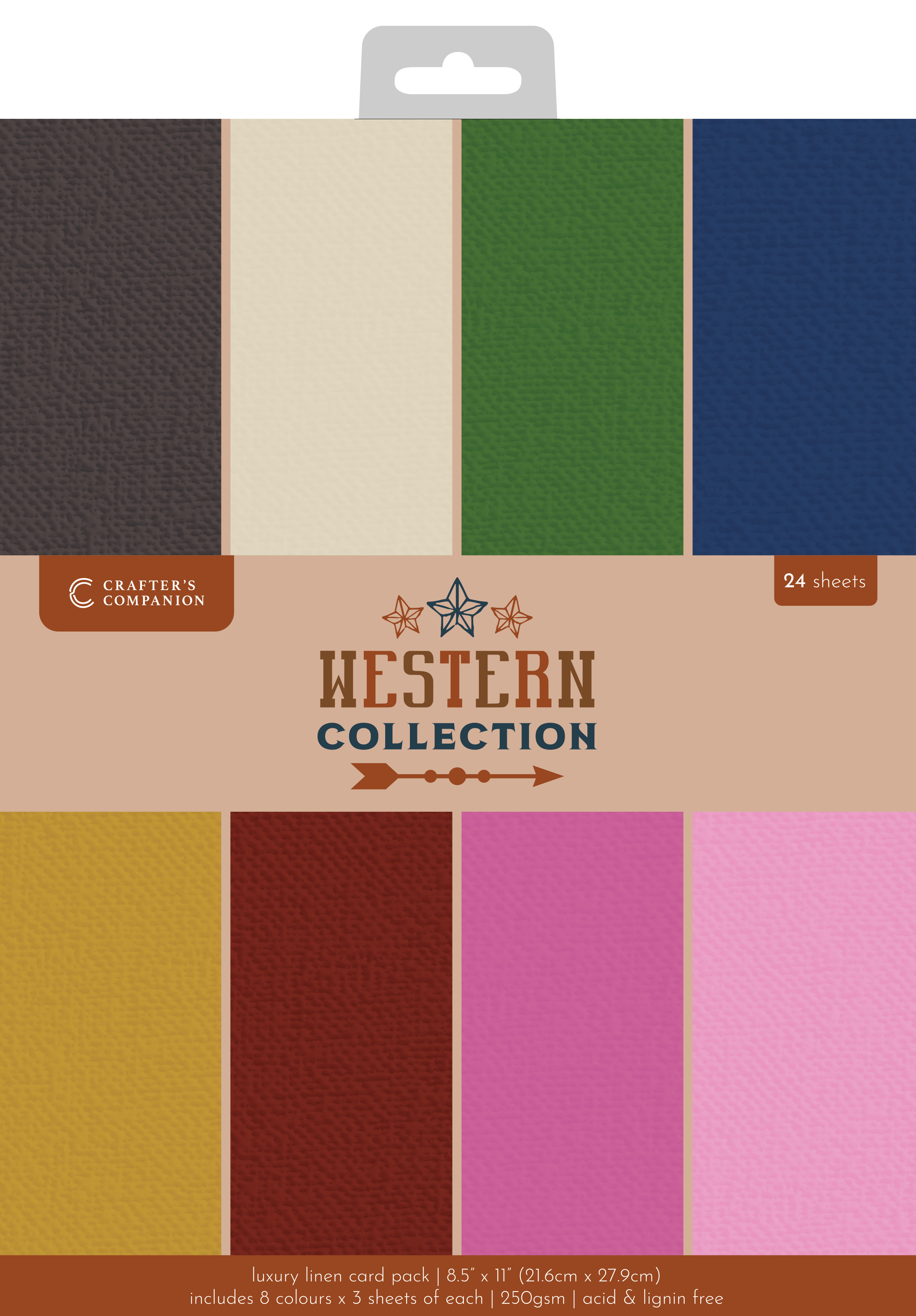 Western Collection Luxury Linen Card - 8.5”x11”