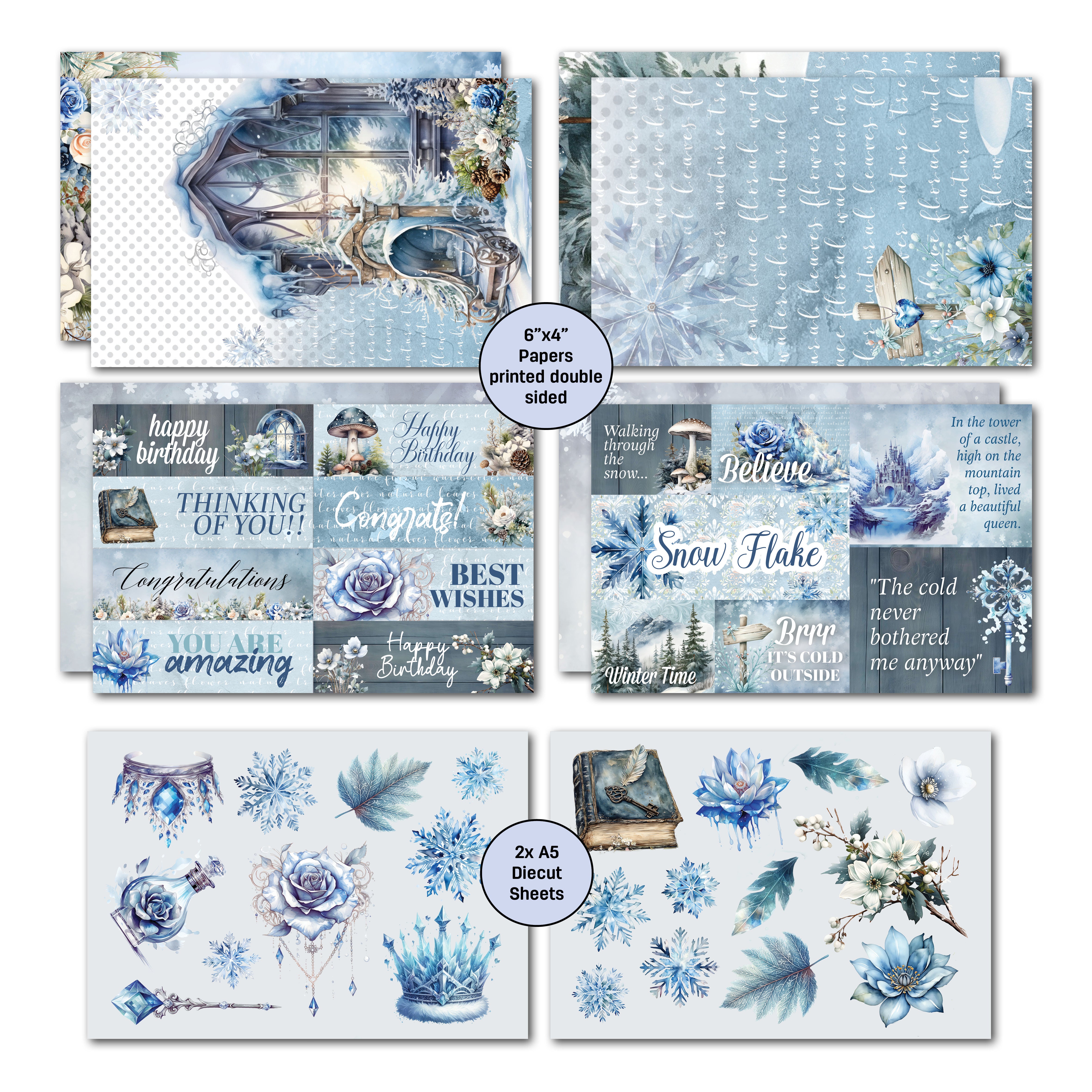 3Quarter Designs Winter Chronicles 6x4 Card Pack