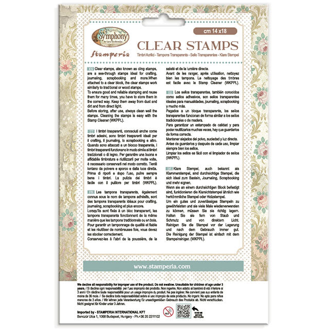 Decorative Acrylic Stamp Design For Art And Craft cm 14x18 - Symphony