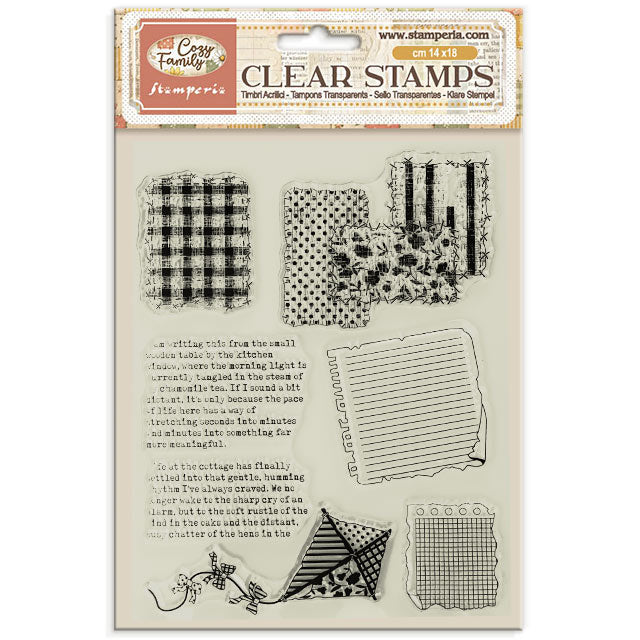 Decorative Acrylic Stamp Design For Art And Craft 14x18cm - Cozy Family