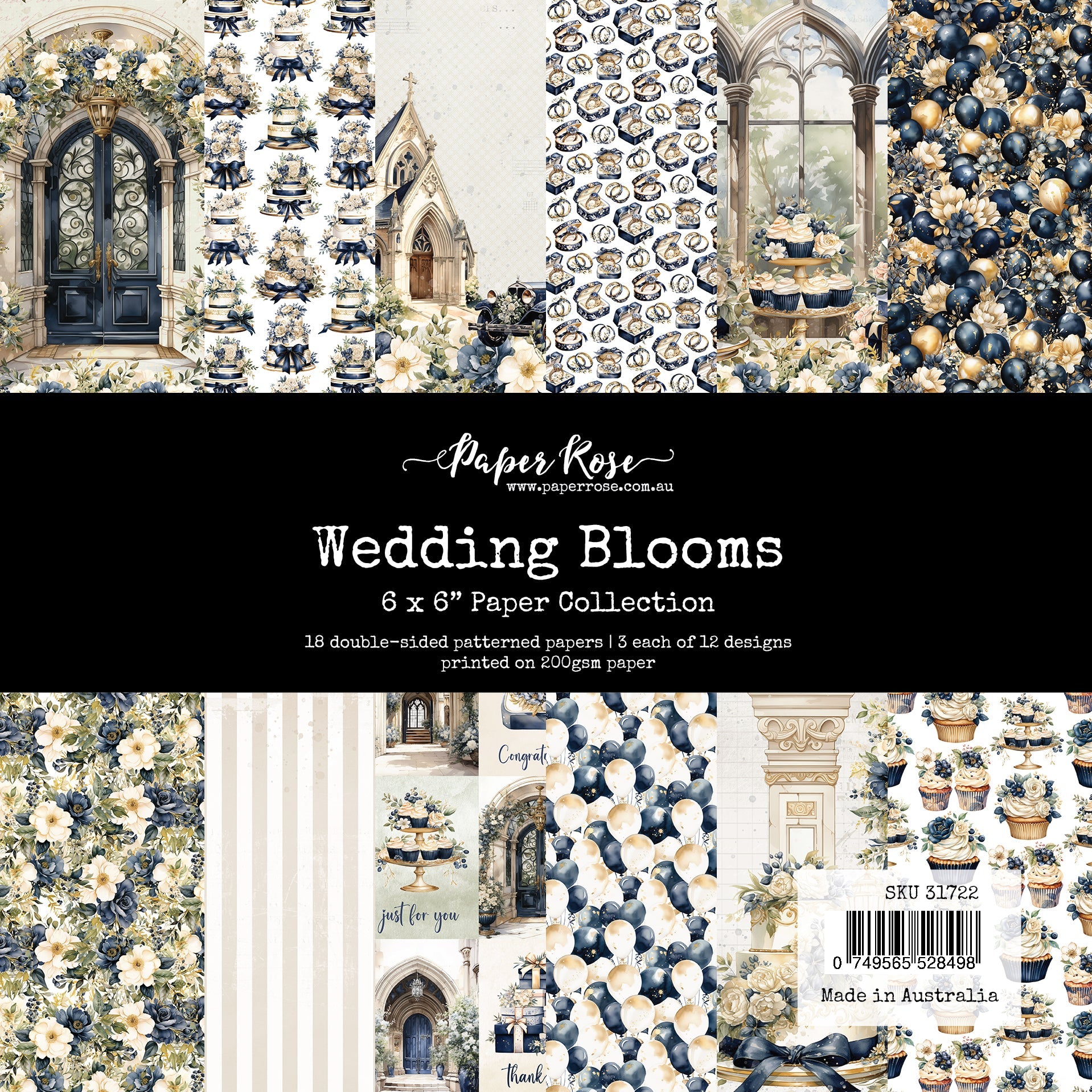 Wedding Blooms 6x6 Paper Collection 31722