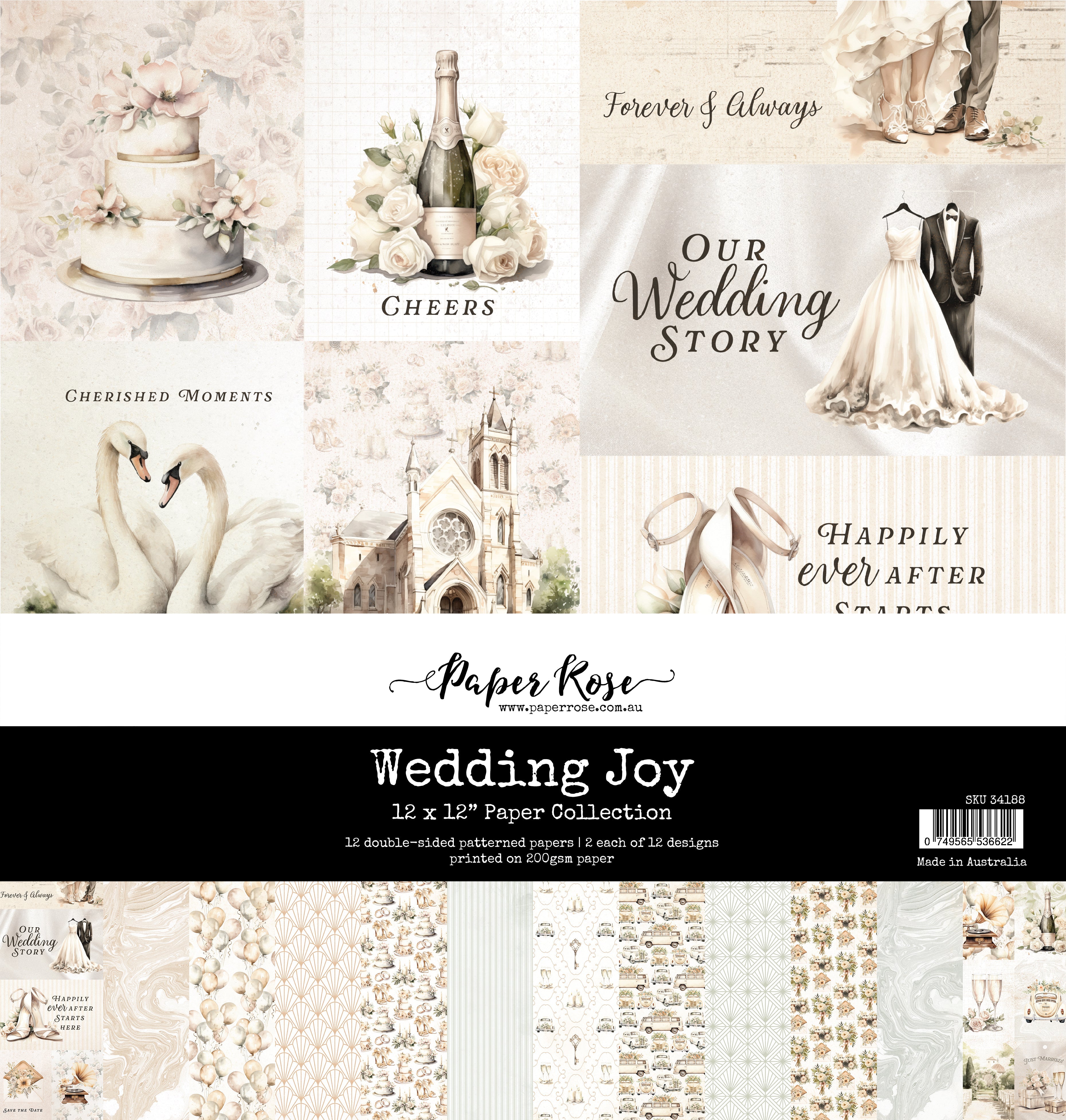 Wedding Joy 12x12 Paper Collection 34188